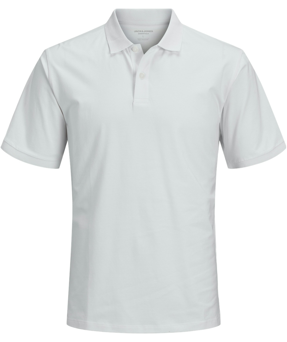 Jack & Jones JJEPERFECT Polo T-shirt, White 