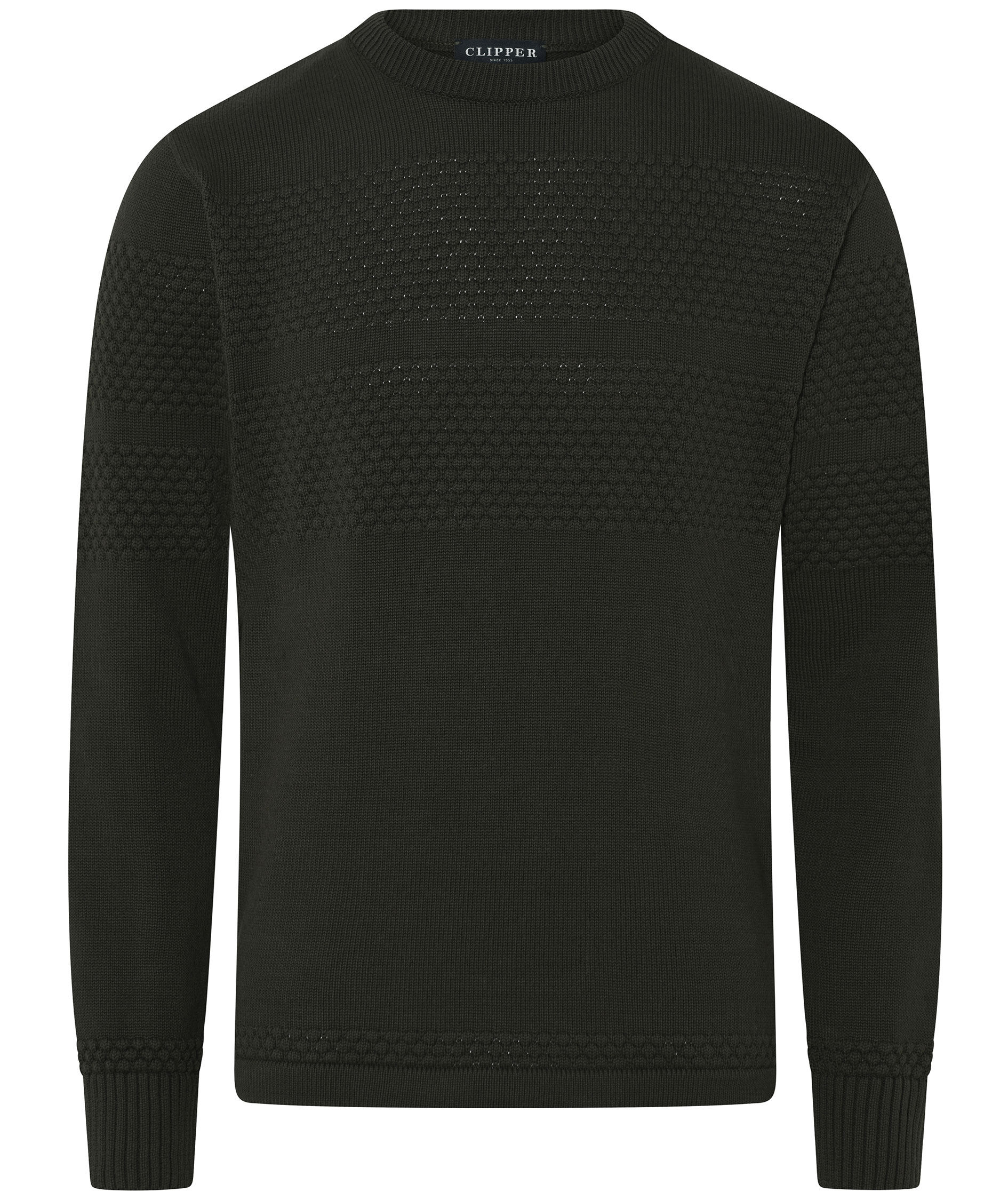 Clipper Aarhus stickad tr&ouml;ja, M&ouml;rka oliver