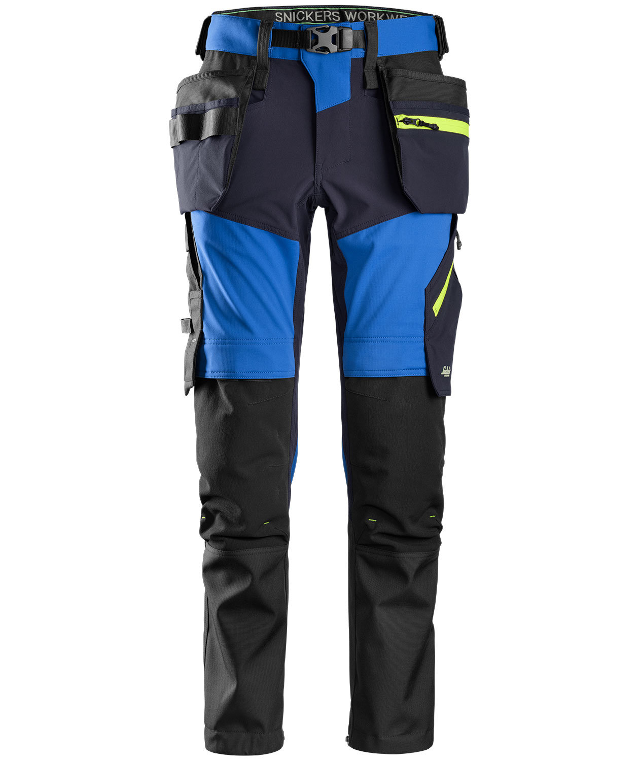 Snickers FlexiWork h&aring;ndv&aelig;rkerbukser 6940 full stretch, True Blue/Marine, True Blue/Marine, swatch