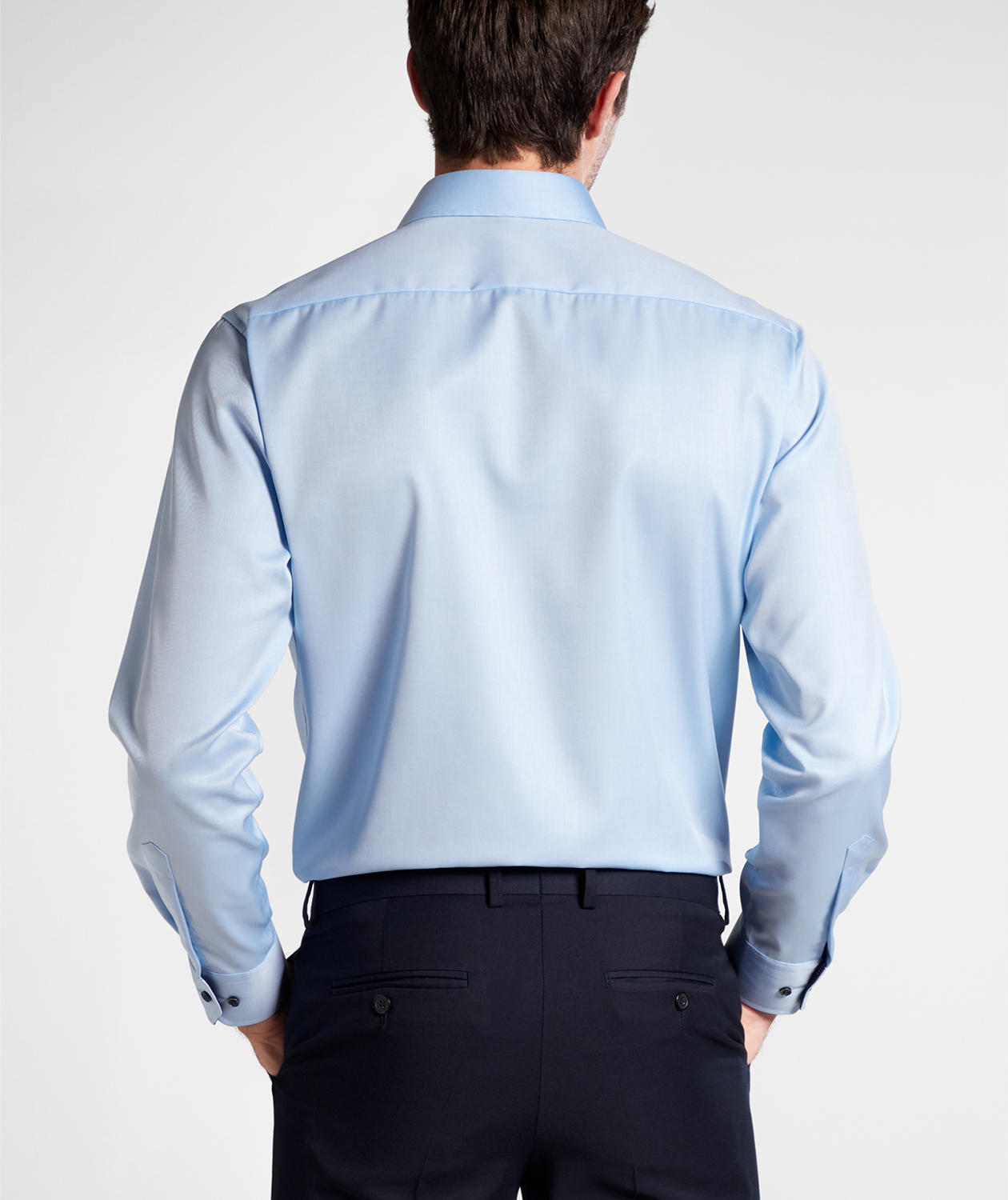 Eterna Cover Modern fit skjorte med kontrast, Lysebl&aring;, large image number 2