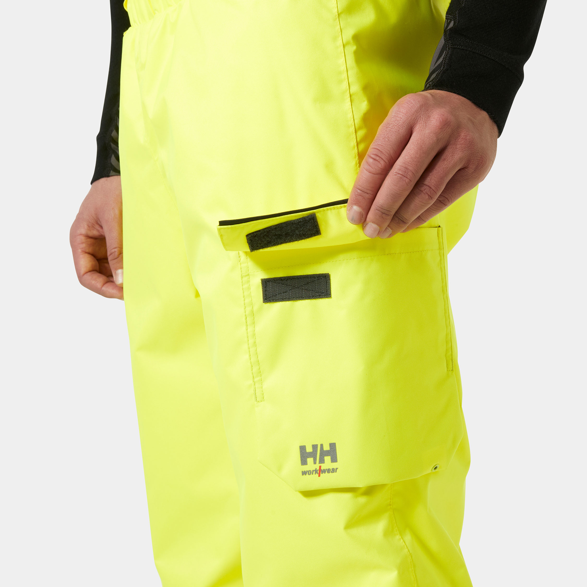 Helly Hansen UC-ME winter trousers, Hi-vis yellow/Ebony, large image number 4