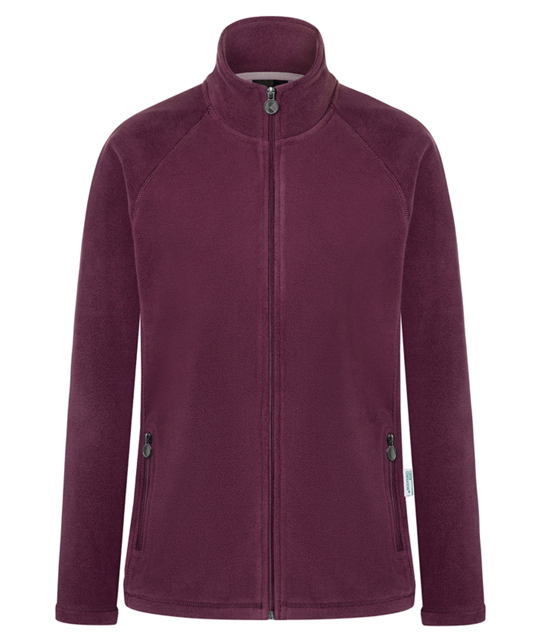 Karlowsky fleecejacka dam, Aubergine