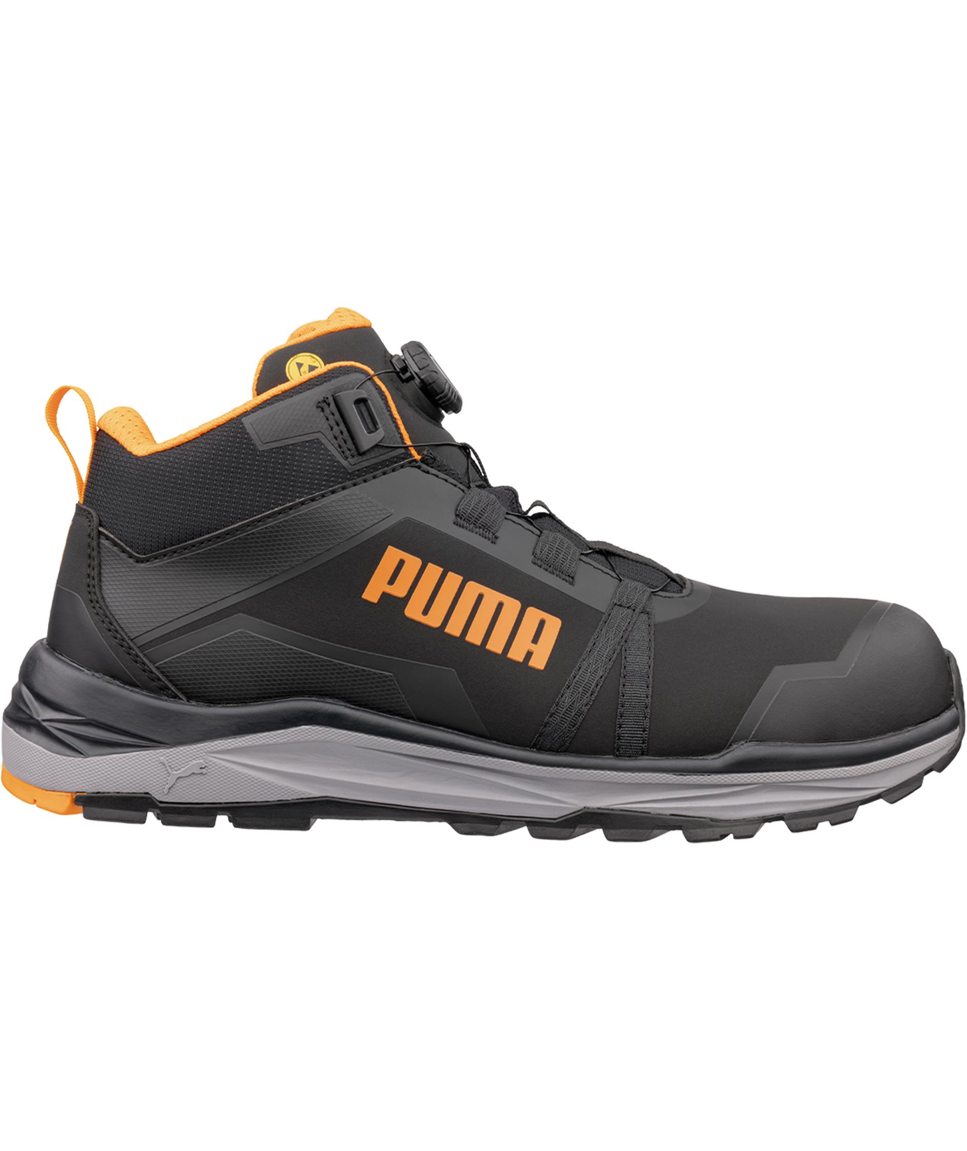 Puma Kanyon sikkerhedsst&oslash;vletter S3S, Black/Orange