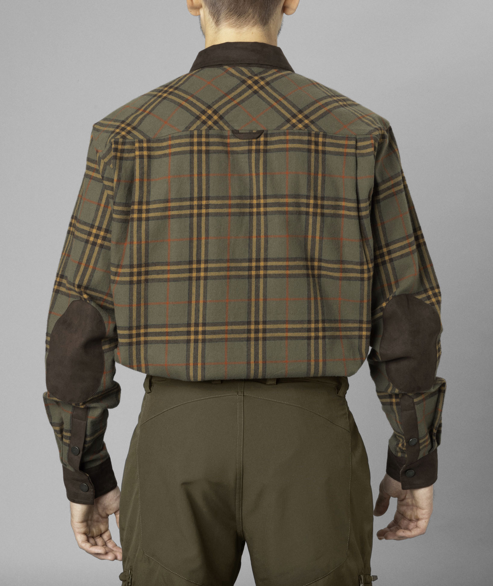 Seeland Banff lumberjack shirt, Grape leaf/Terracotta check, large image number 5