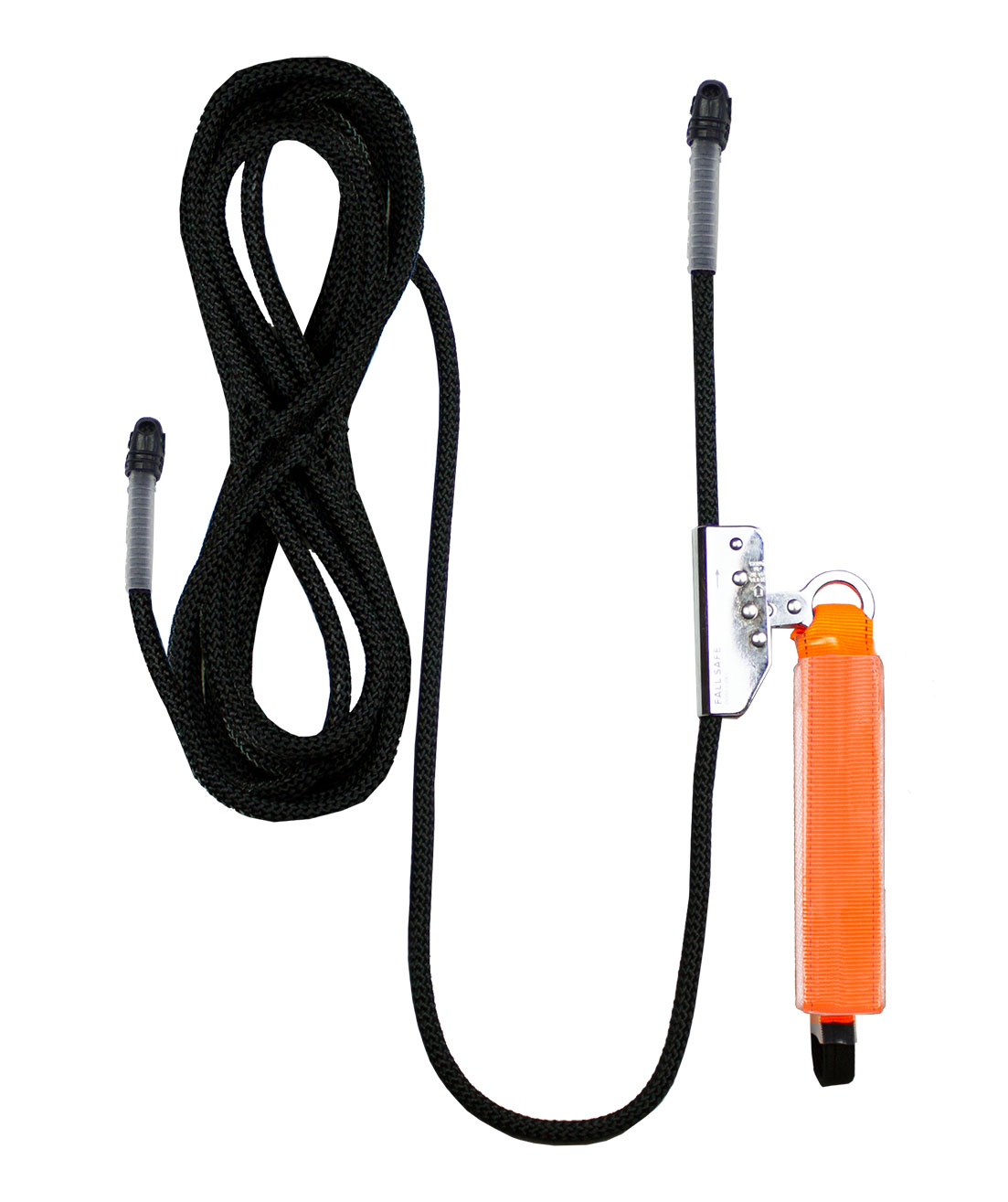 Fall Safe BASIC 1 fall protection kit with 10m rope, Black/Orange, Black/Orange, large image number 3