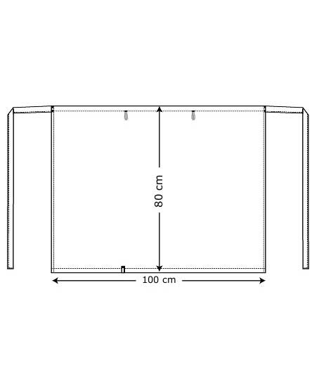 Kentaur lang tjenerforkl&aelig;de, Sort/Hvid&nbsp;Stribet, Sort/Hvid&nbsp;Stribet, large image number 2