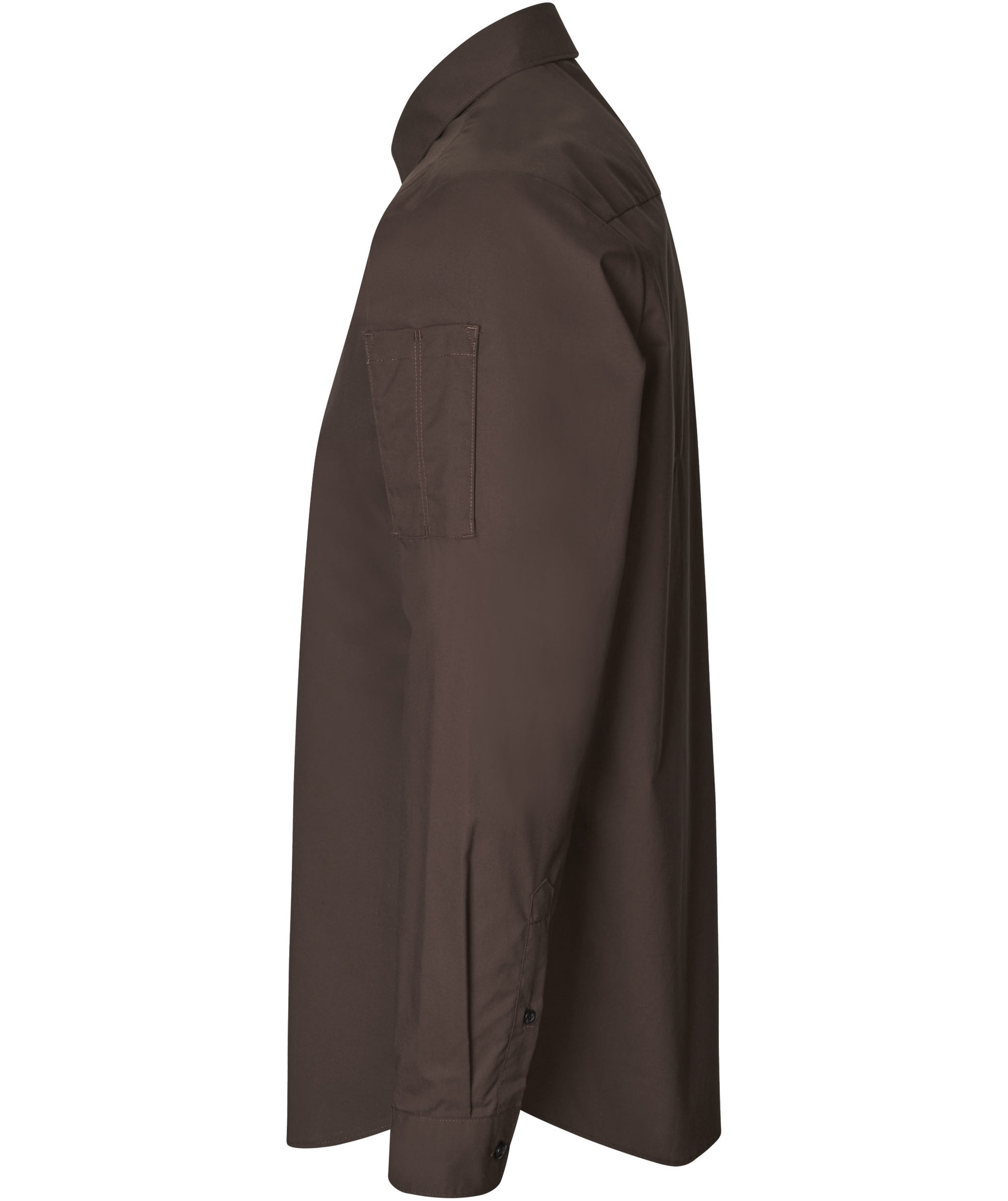 Seven Seas Poplin Regular fit skjorte, Mocca, large image number 3