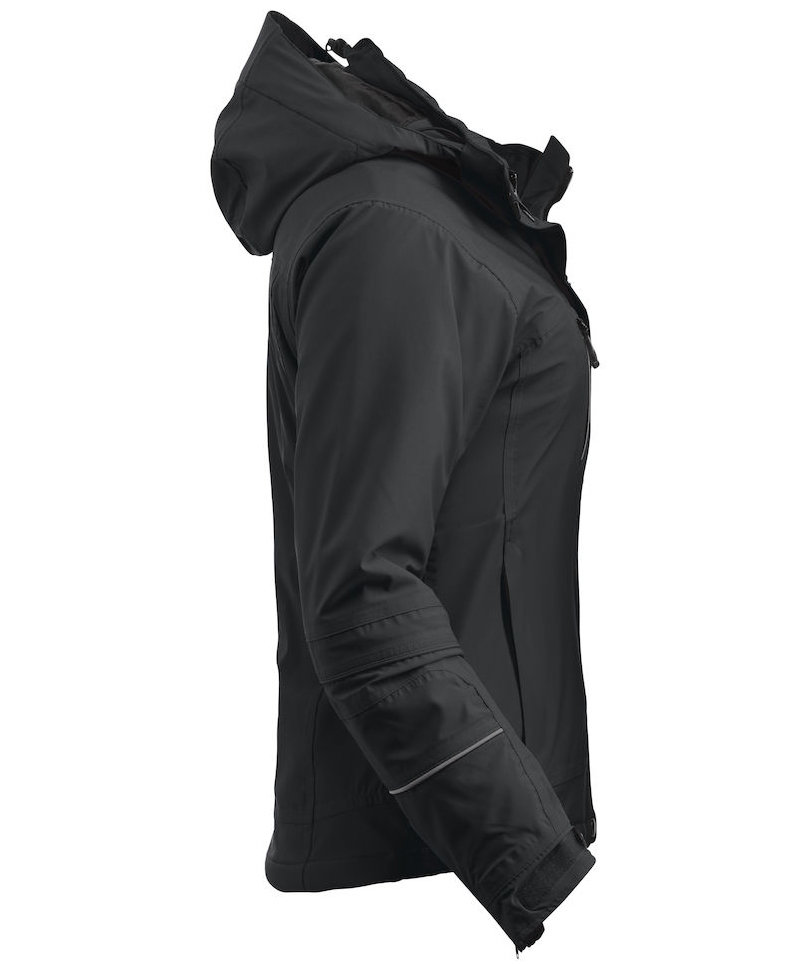 Clique Sparta Damen Softshelljacke, Schwarz, large image number 4