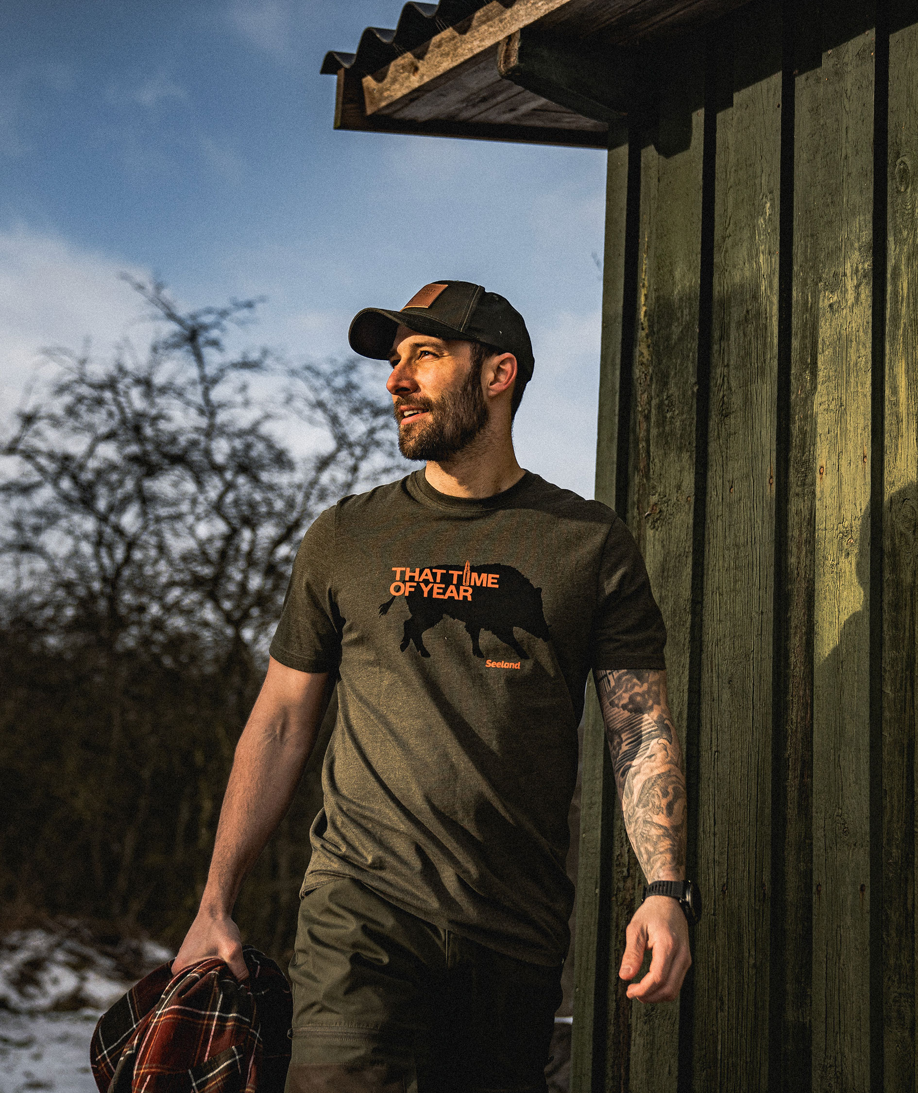 Seeland That Time T-Shirt, Pine Green Melange