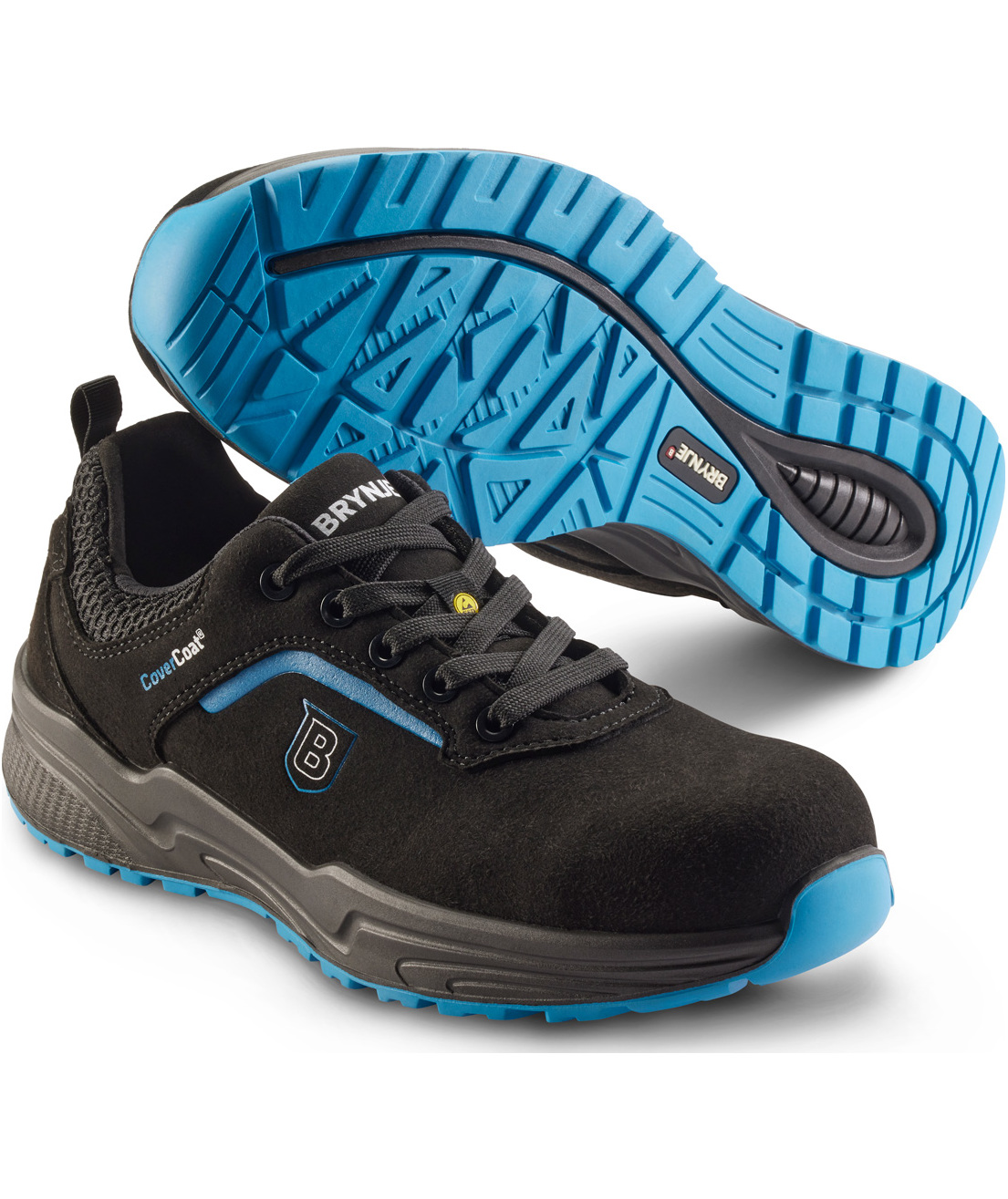 2.sortering Brynje Blue Breeze sikkerhedssko S3, Sort