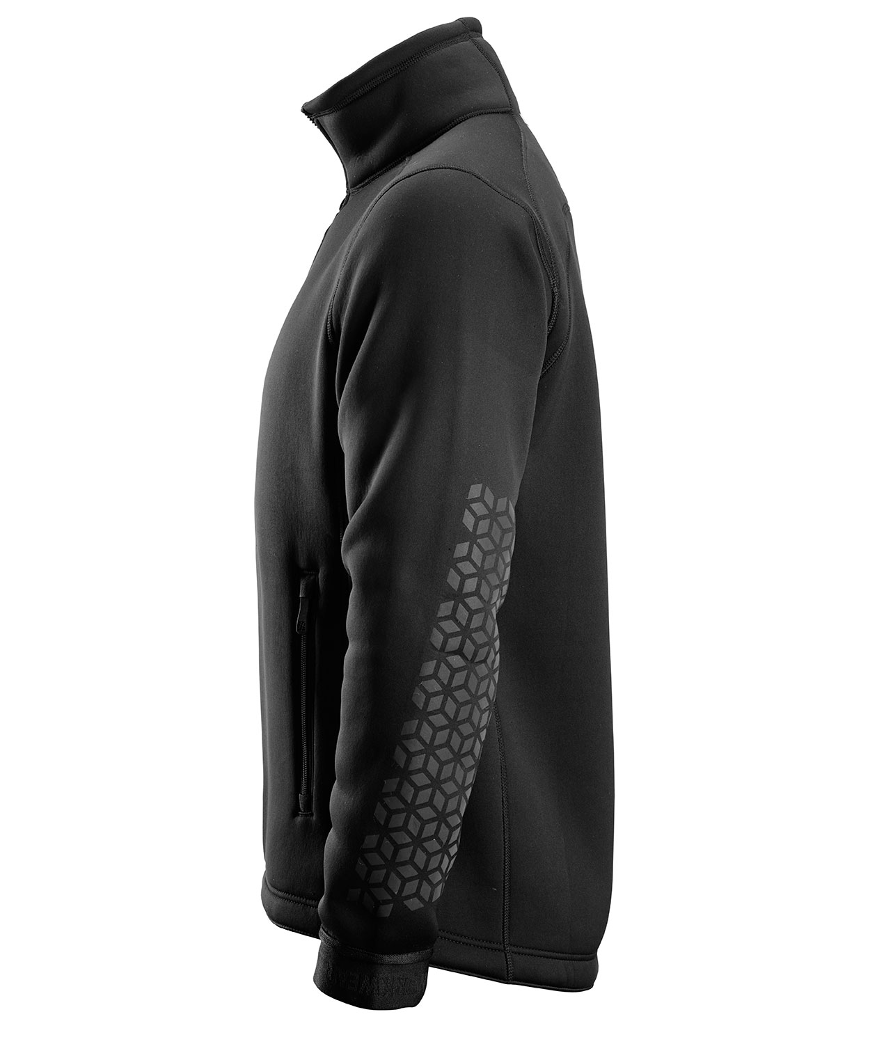 Snickers FlexiWork fleecejakke 8018, Svart, large image number 2