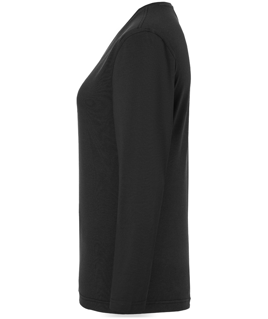Karlowsky Casual-Flair women's long-sleeved shirt, Black, large image number 3