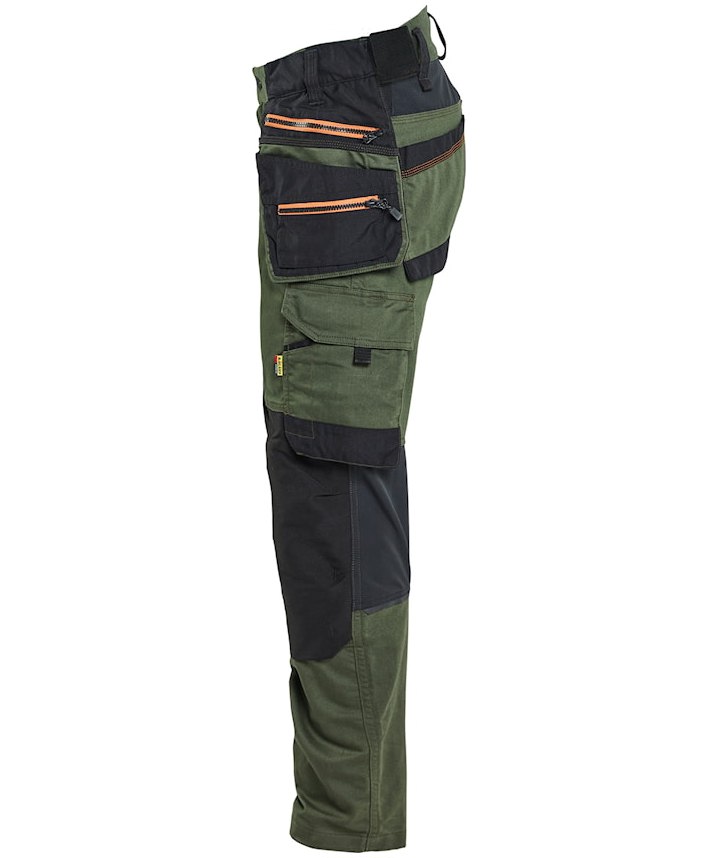 Bl&aring;kl&auml;der Striker h&aring;ndverksbukse, Skogsgr&oslash;nn/Rust, large image number 3
