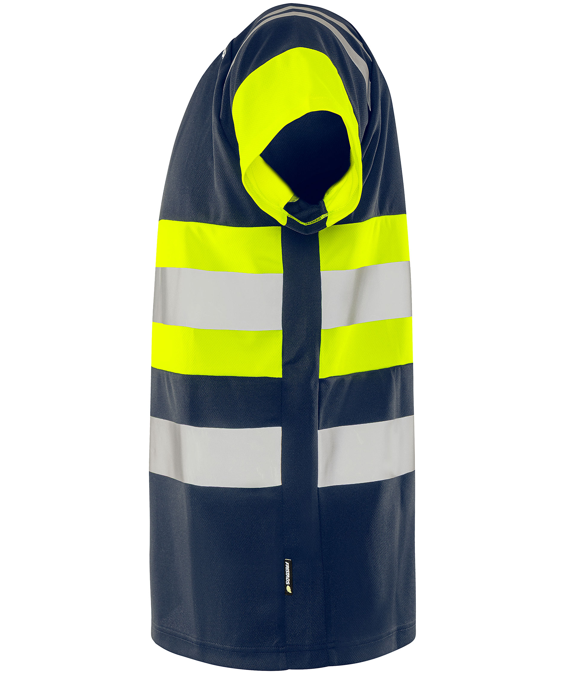 Fristads&nbsp;Green T-shirt 7880 GPST, Varsel yellow/marinbl&aring;, large image number 3