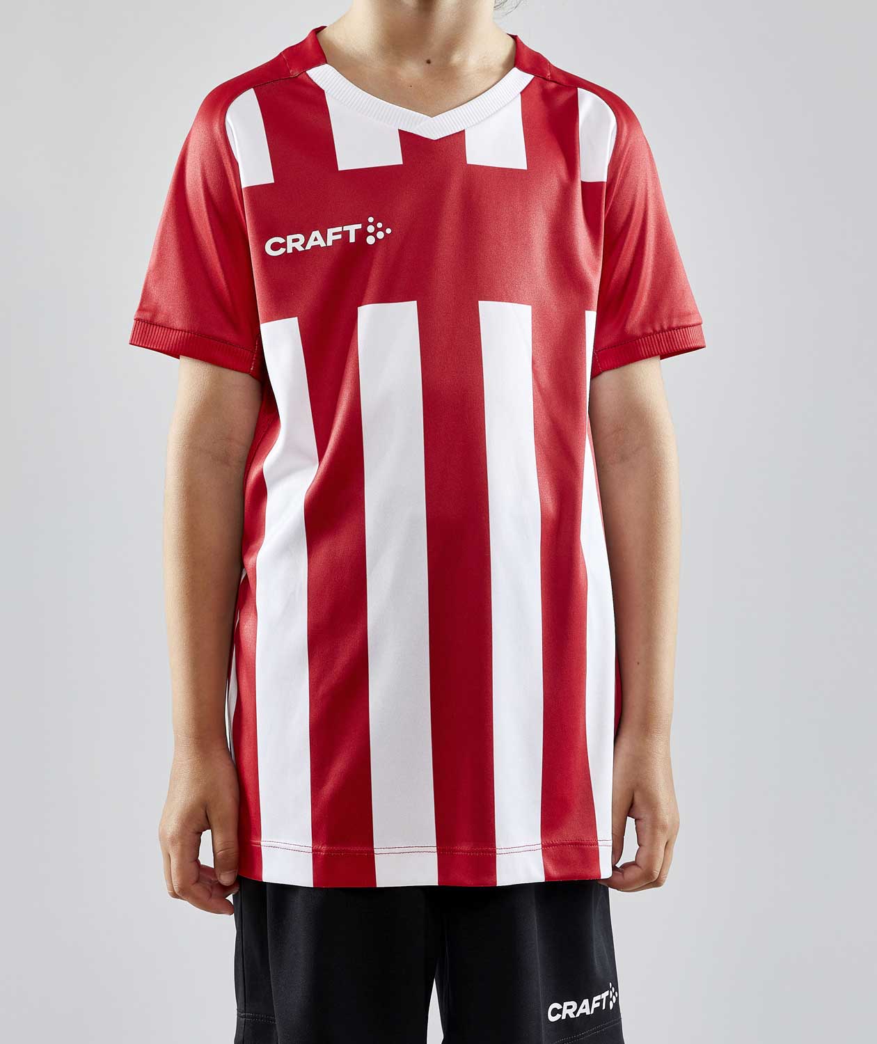 Craft Progress 2.0 Stripe Jersey T-shirt for kids, White/Red, large image number 1