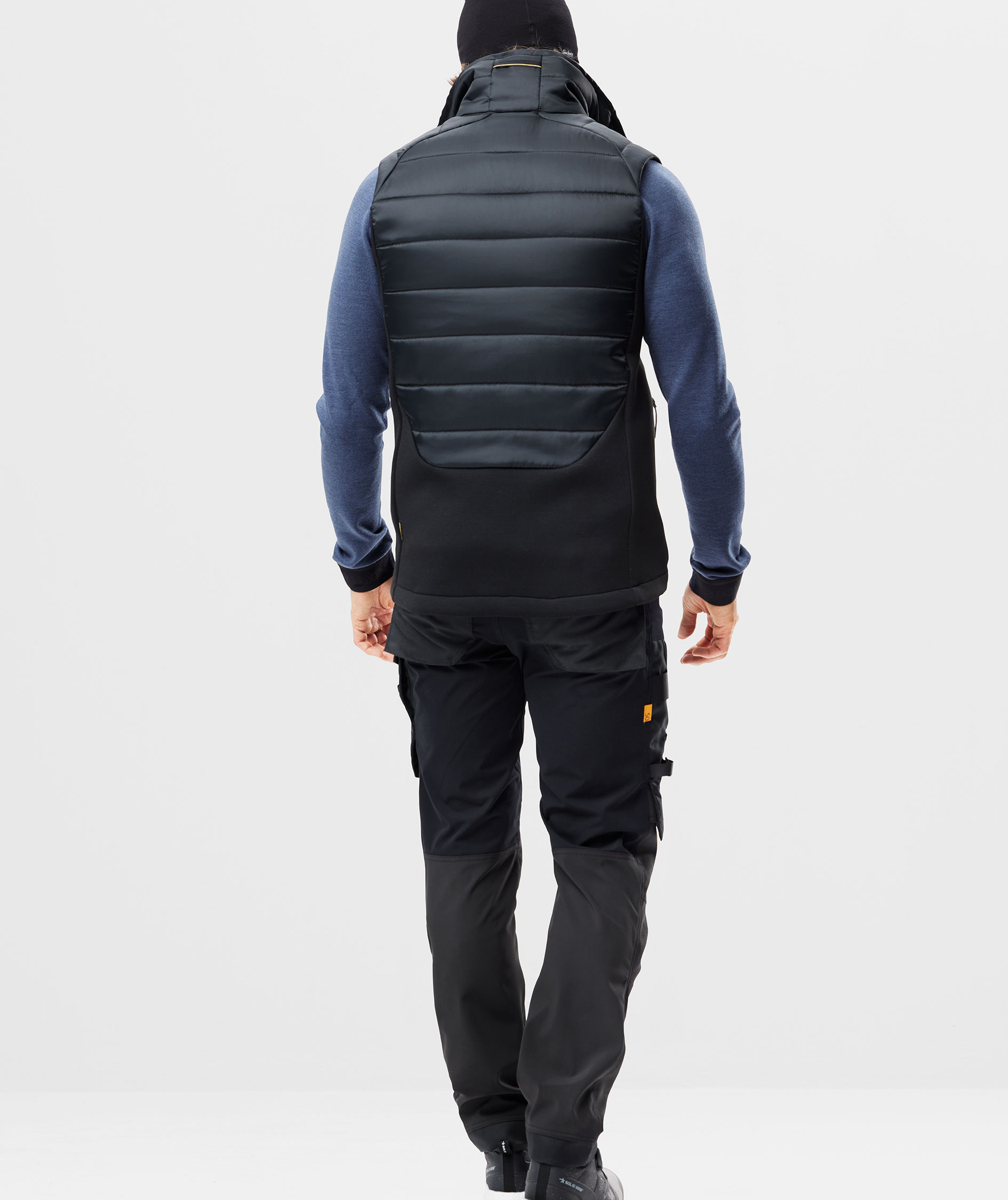 Snickers AllroundWork arbetsbyxa 6375 full stretch, Black/Black, large image number 3