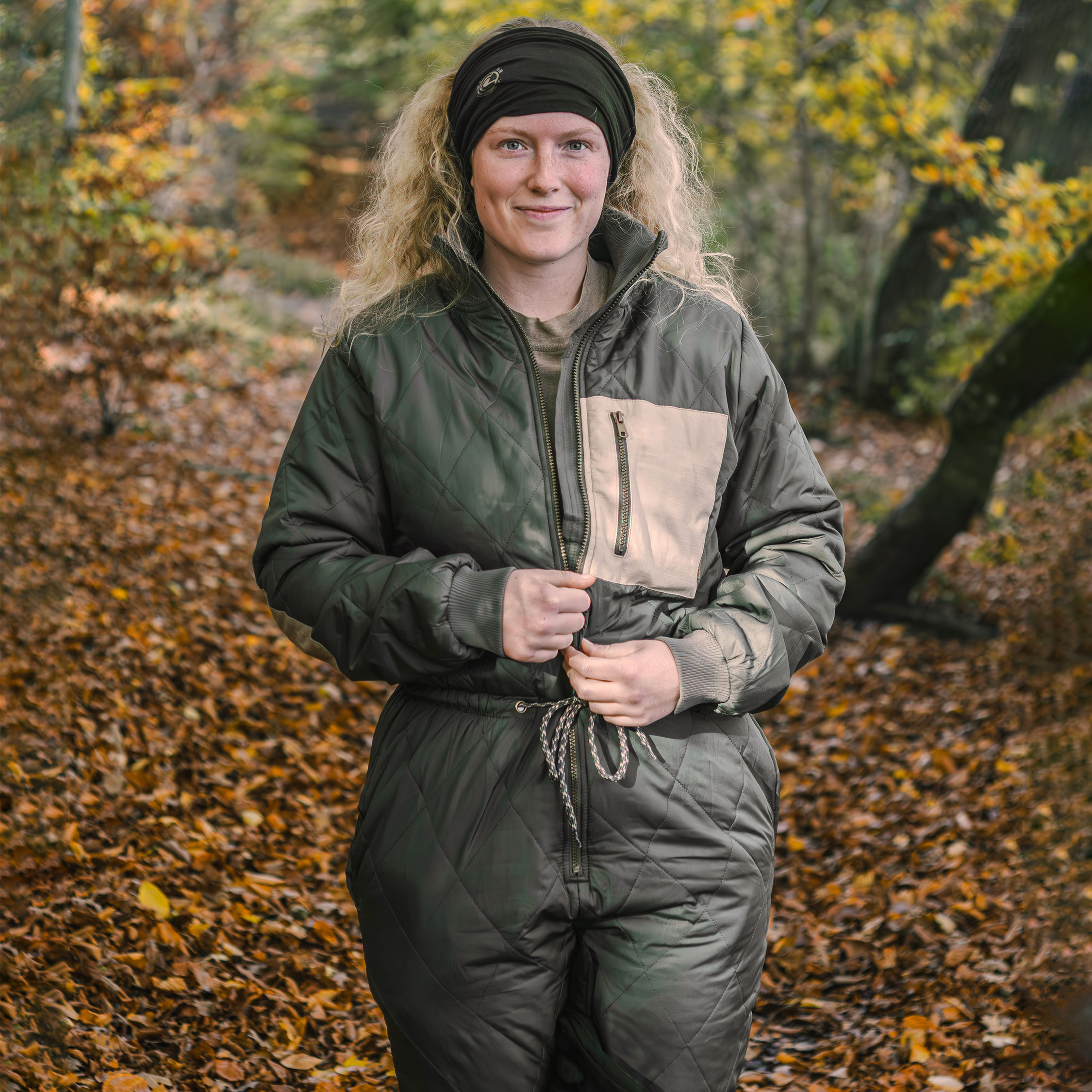 Westborn dame vattert heldrakt, Dusty Olive, large image number 4