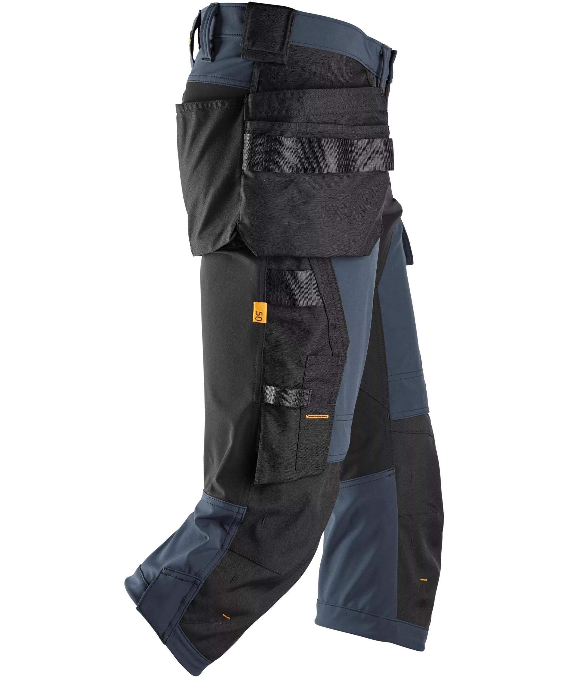 Snickers AllroundWork h&aring;ndverksknickers 6178 full stretch, Navy/black, large image number 2