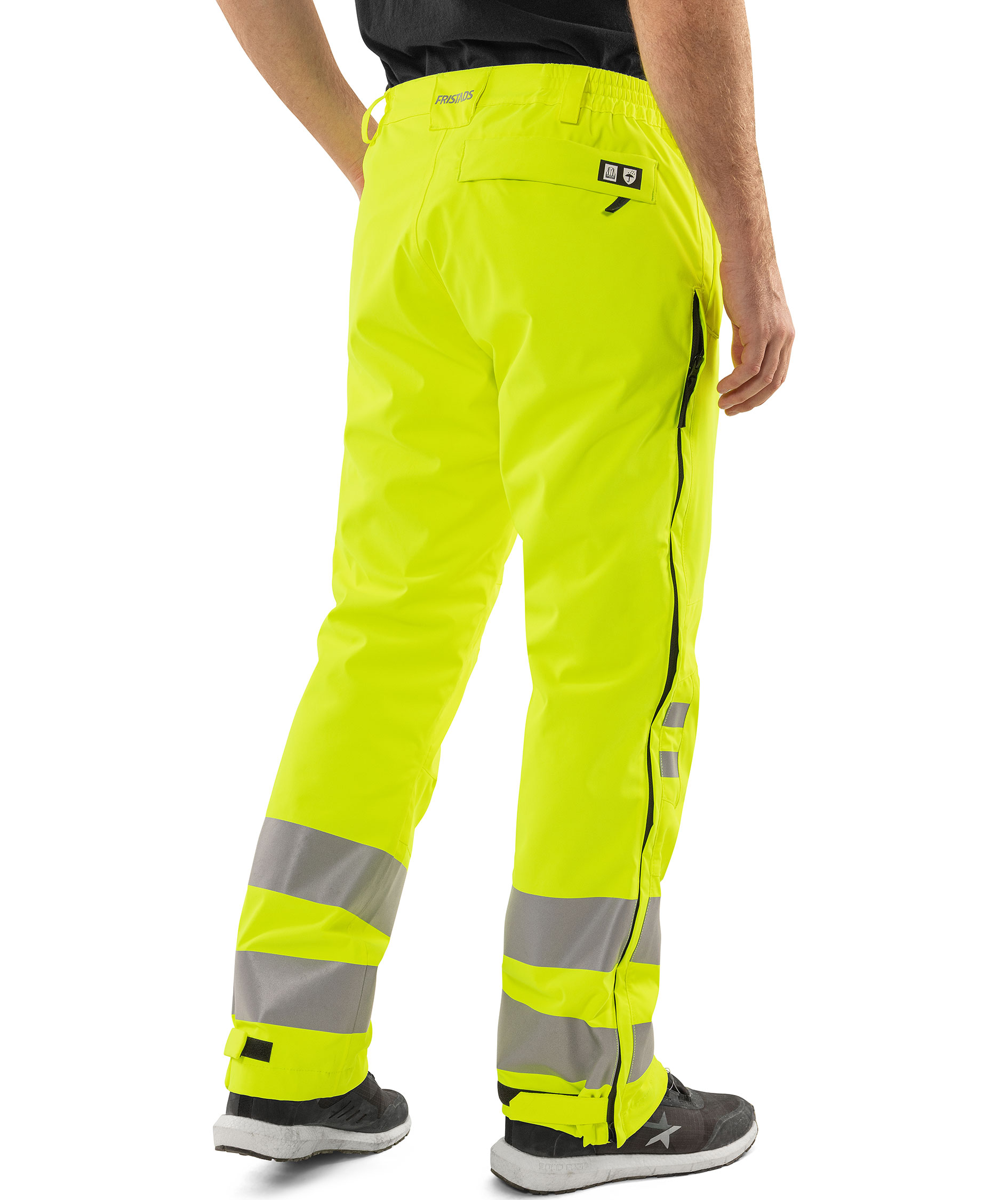 Fristads shell trousers 2680 GLPS, Hi-Vis Yellow, large image number 3