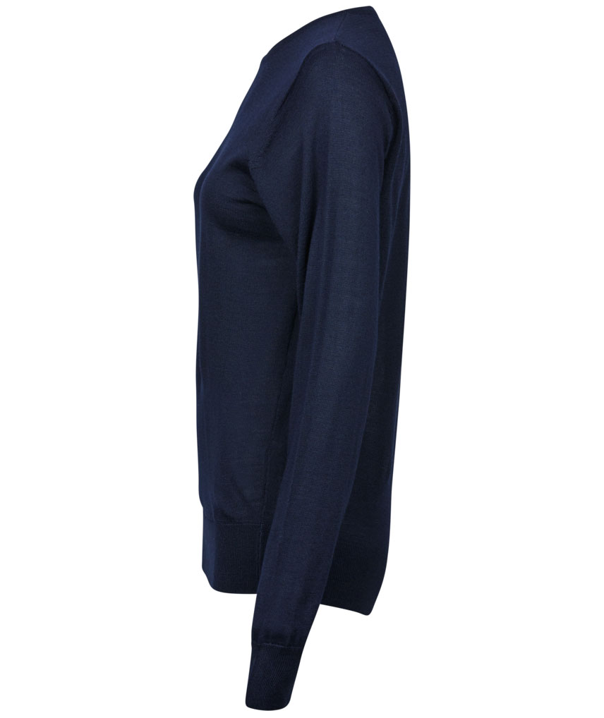 Tee Jays stickad tr&ouml;ja med merinoull dam, Navy, large image number 3