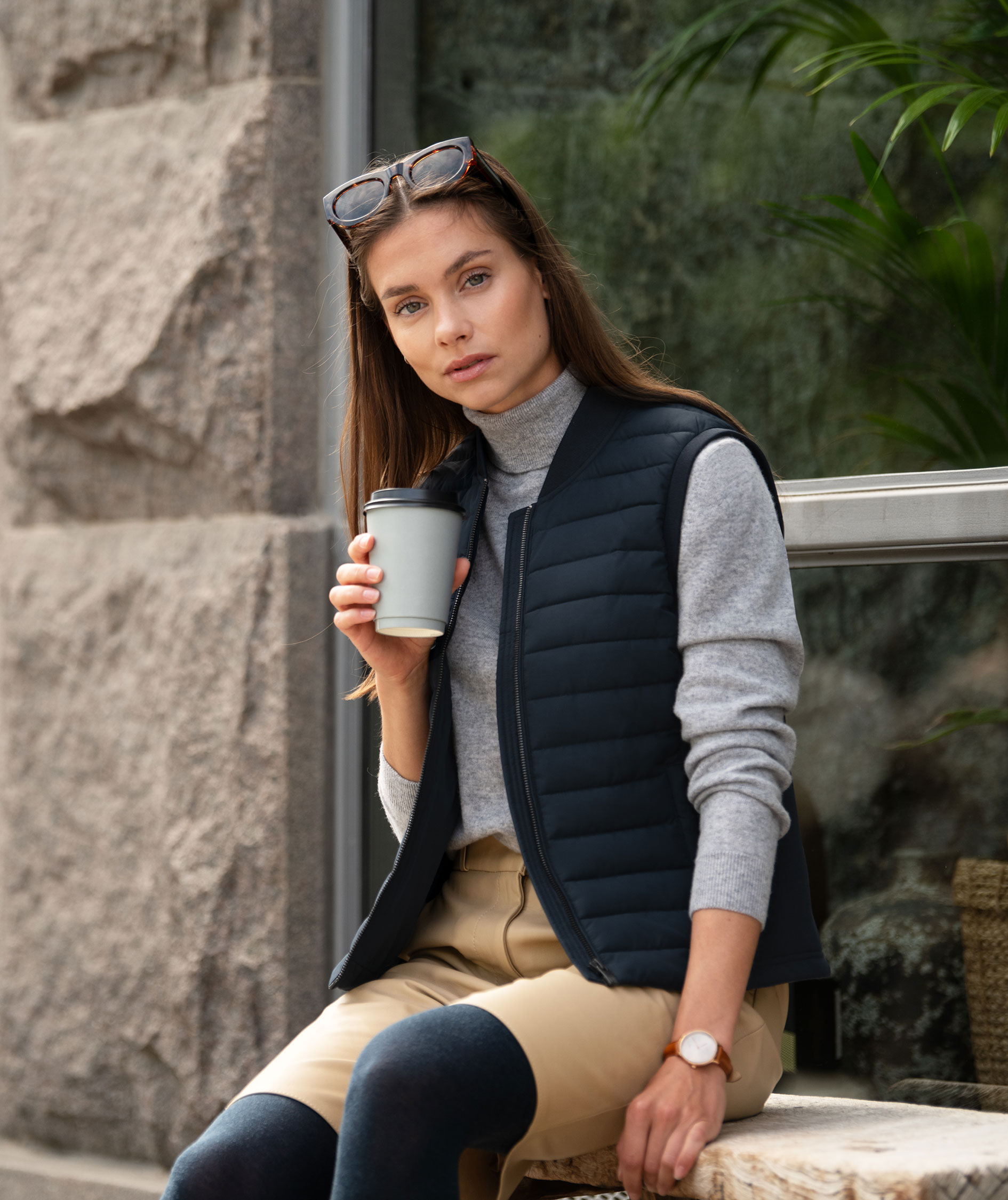 Nimbus Vesper vatteret damevest, Navy, large image number 6