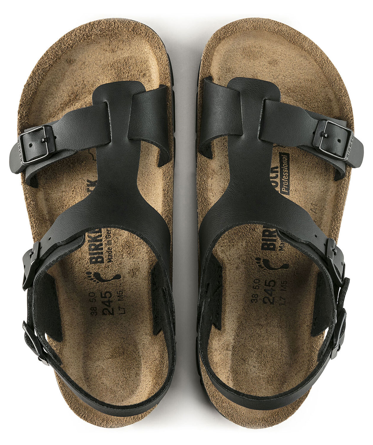 Birkenstock Saragossa Narrow Fit sandaler dam, Svart, large image number 2