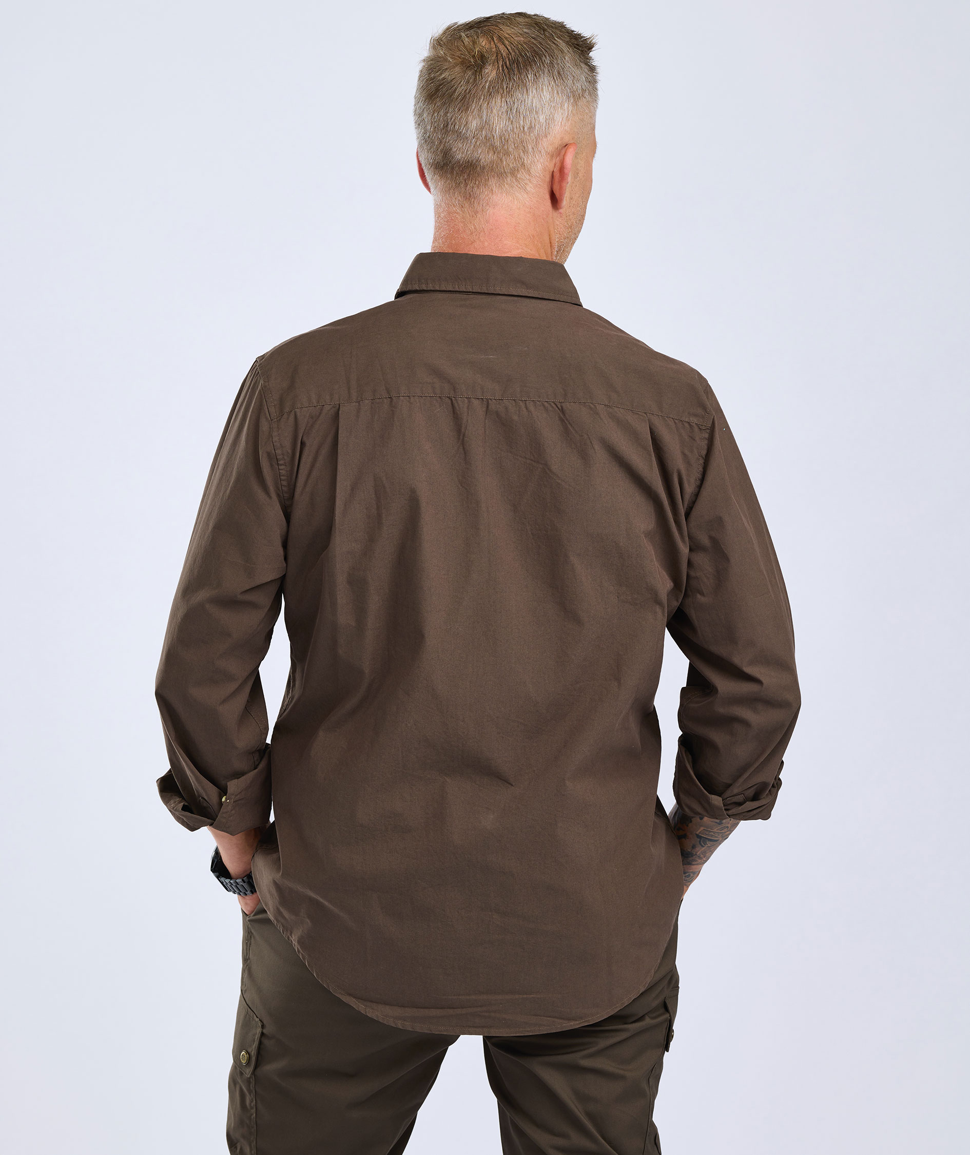 Pinewood InsectSafe skjorte, Dark Olive, large image number 3