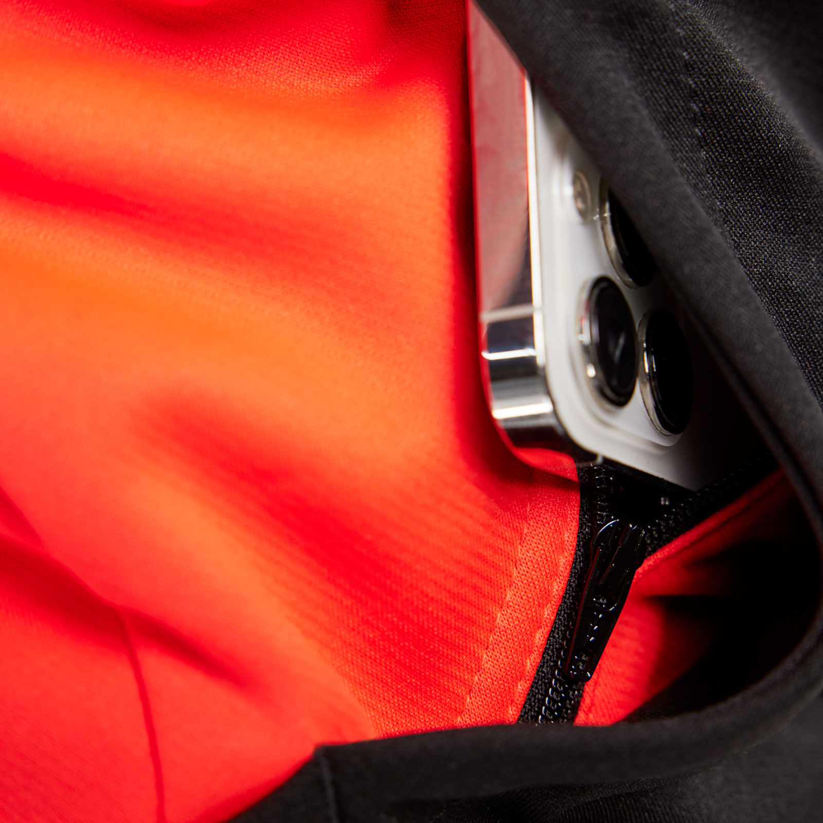 Bl&aring;kl&auml;der cardigan dam, Varsel r&ouml;d/svart, large image number 5