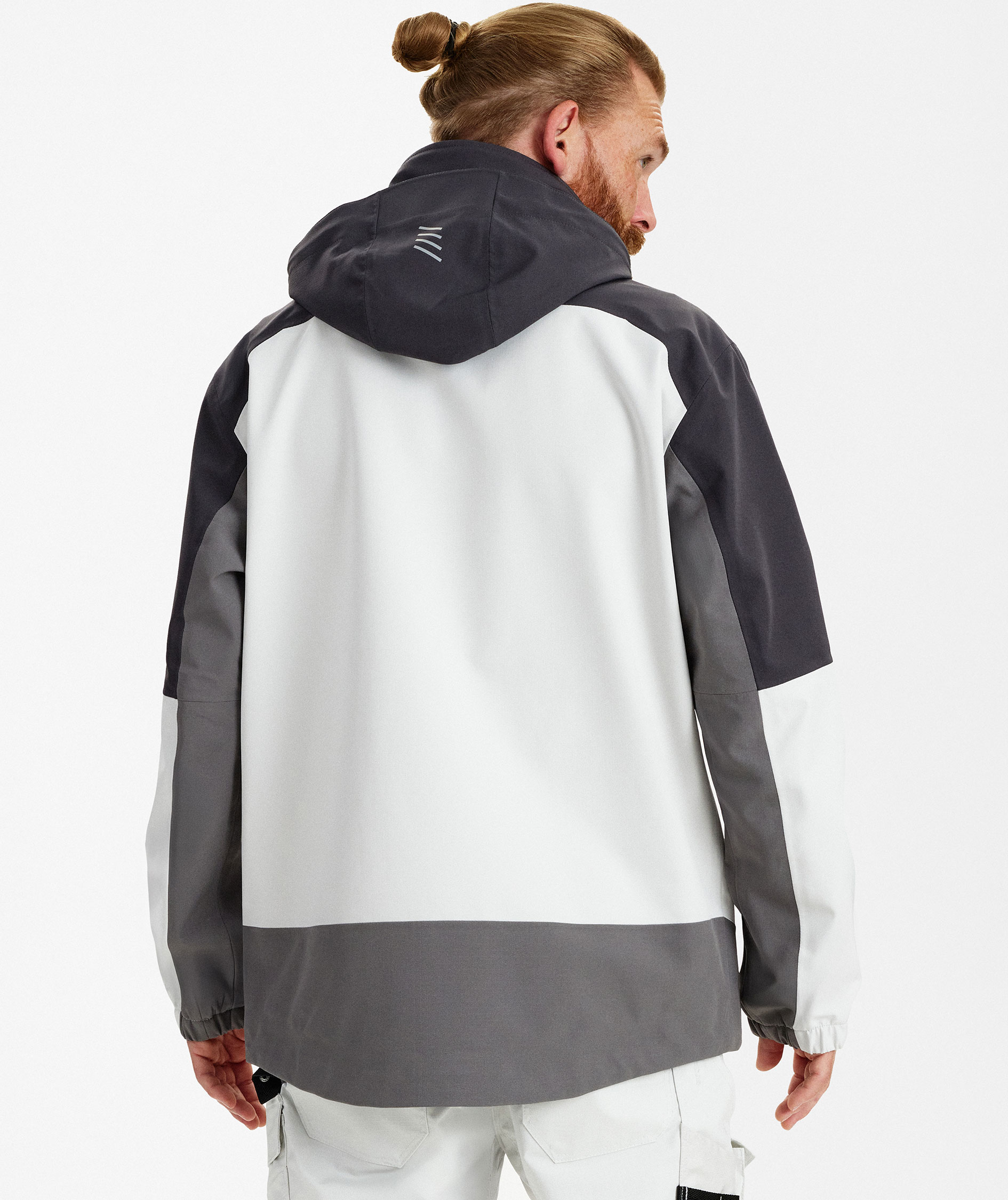 Engel Entire skaljakke, Bone White/Anthracite Grey, large image number 4