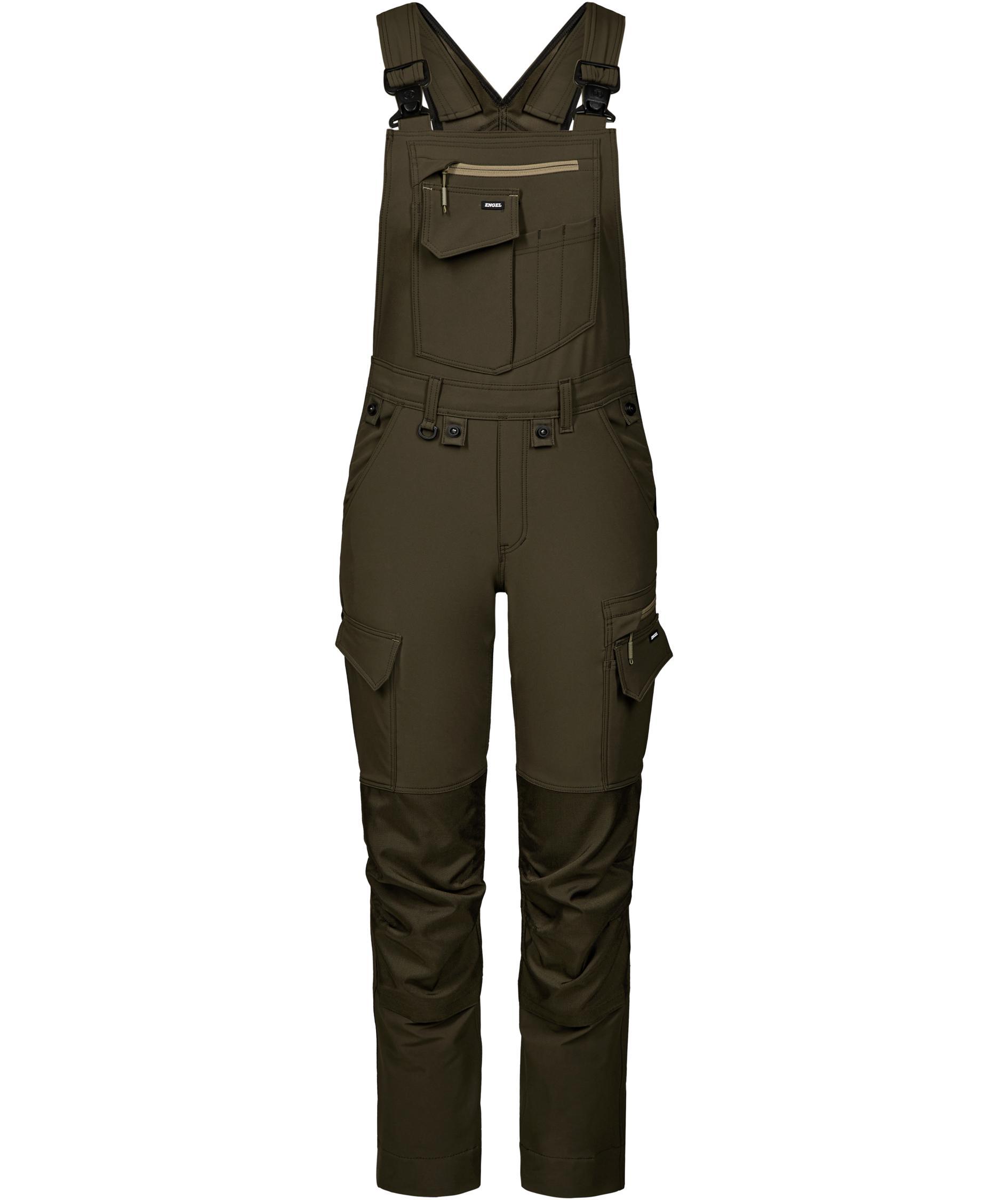 Engel Entire h&auml;ngselbyxa full stretch dam, Forest Green/Black, large image number 0