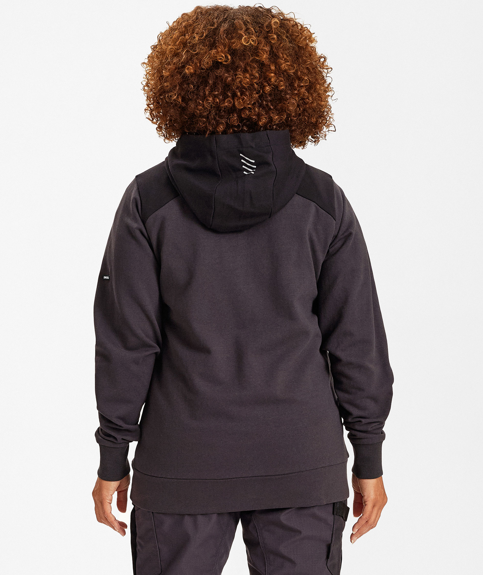 Engel Entire hoodie med dragkedja dam, Anthracite Grey/Black, large image number 4