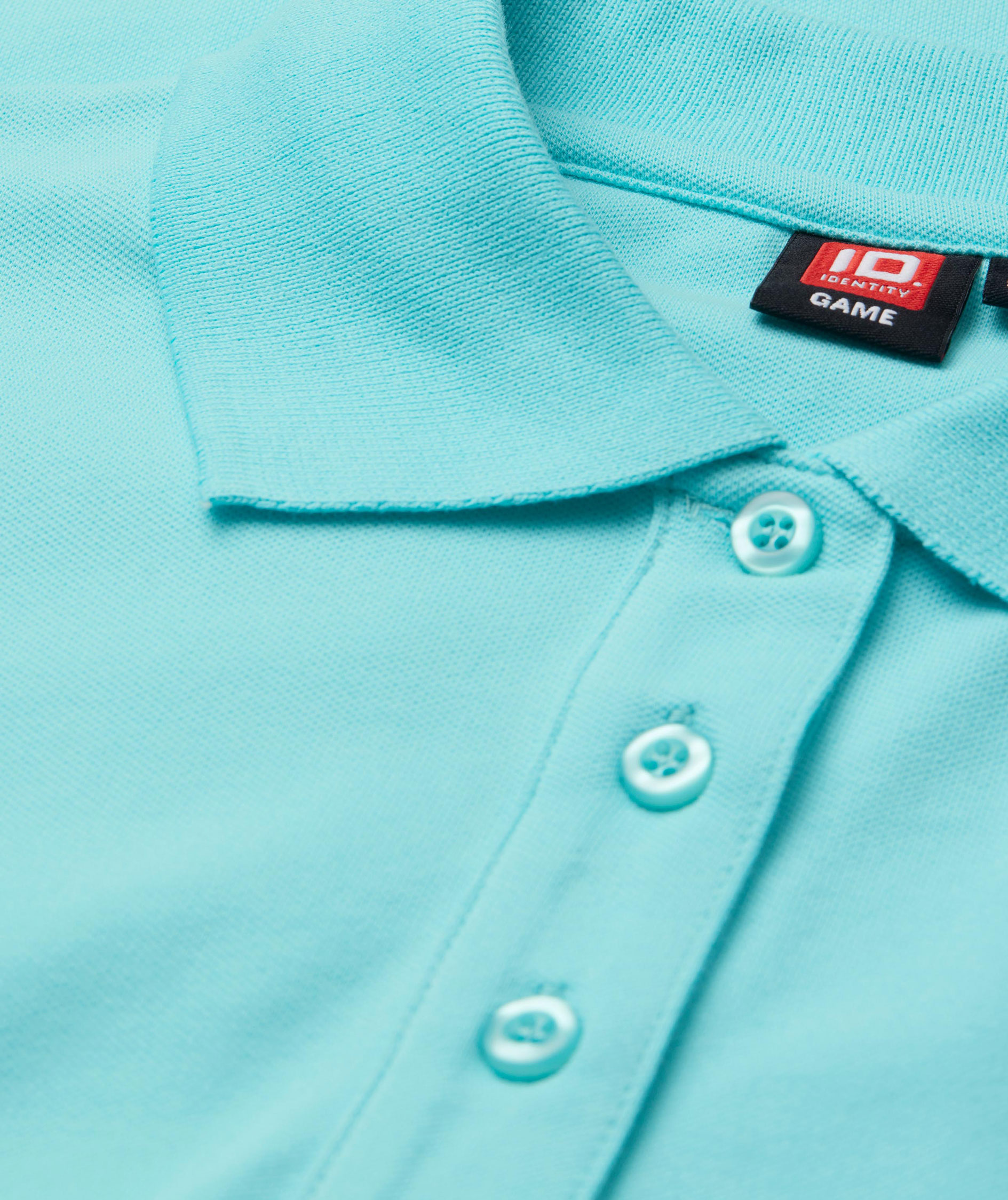 ID women's Pique Polo T-shirt with stretch, Mint, large image number 3