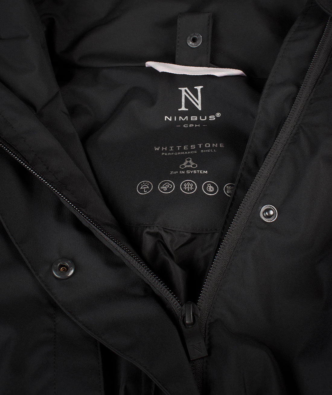 Nimbus Whitestone damejakke, Svart, large image number 4