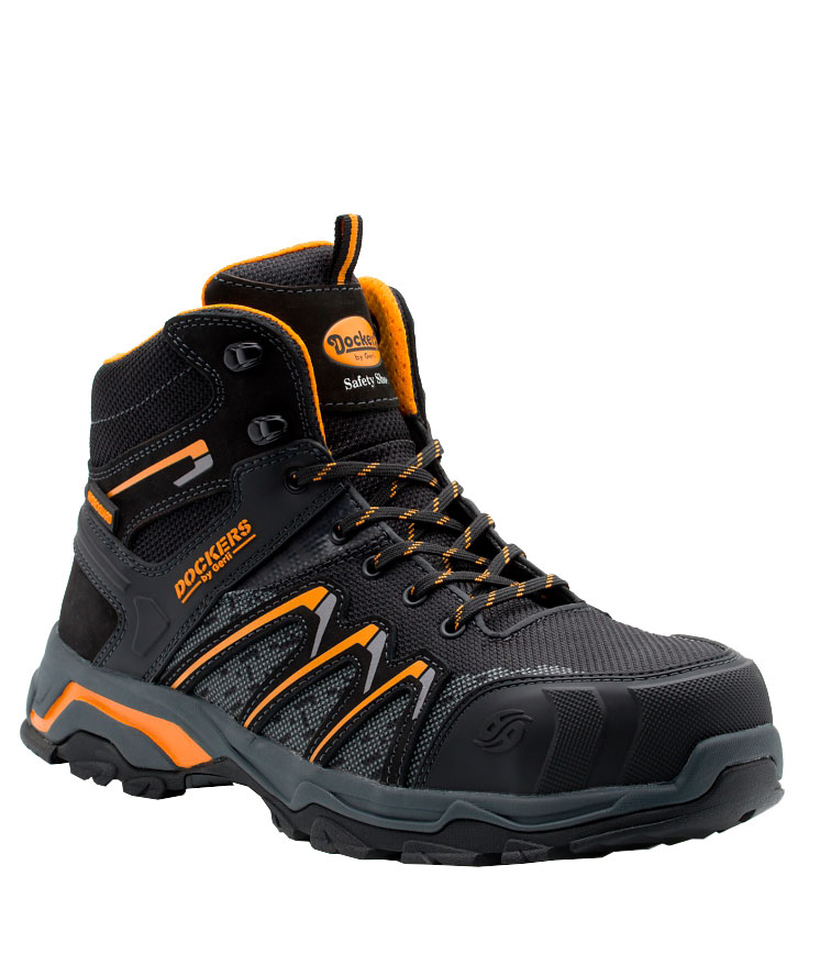 Dockers by Gerli Sprinter High Sicherheitsstiefel S3, Black