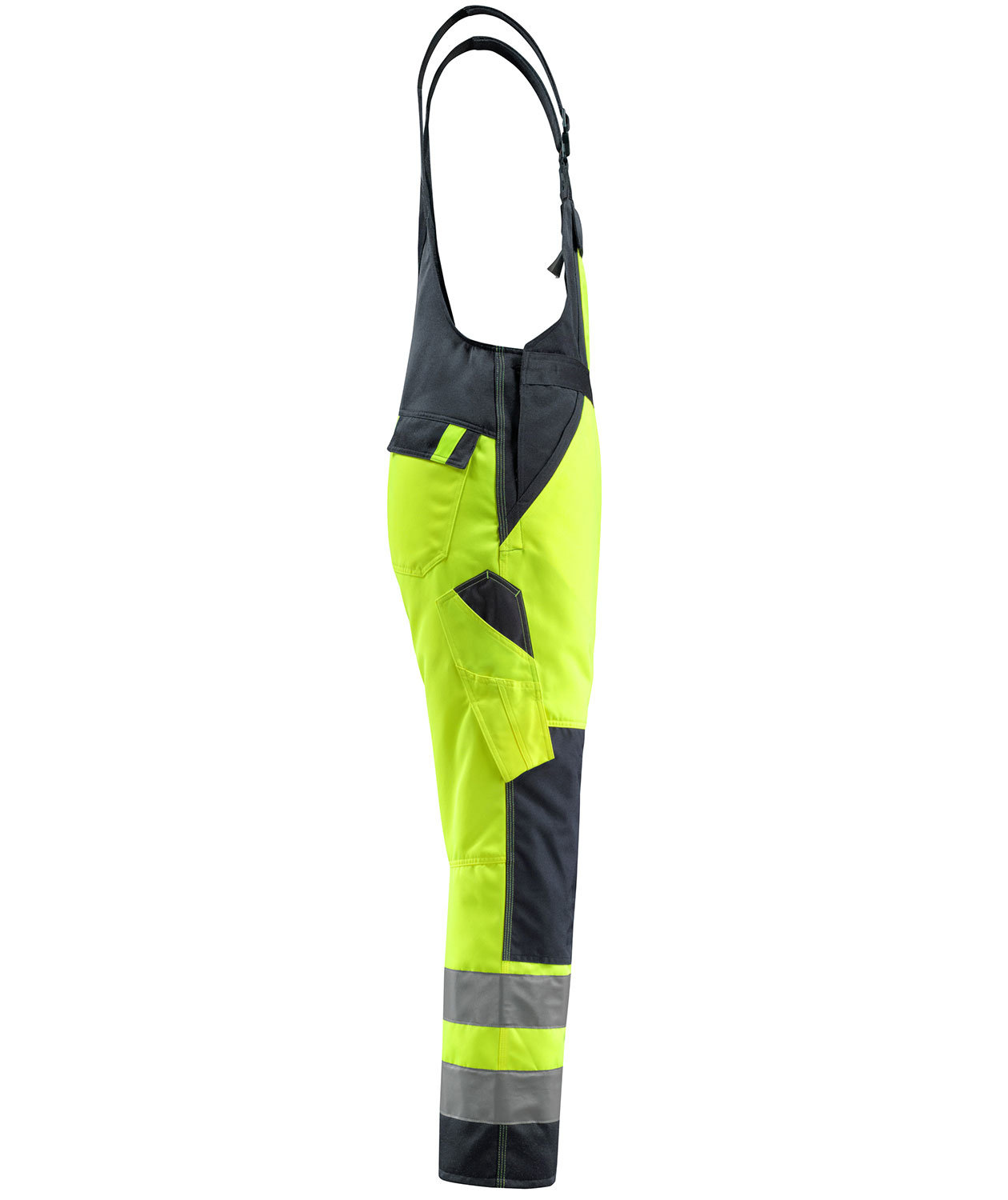 Mascot Safe Light Gosford bib and brace, Hi-Vis Yellow/Dark Marine, large image number 2