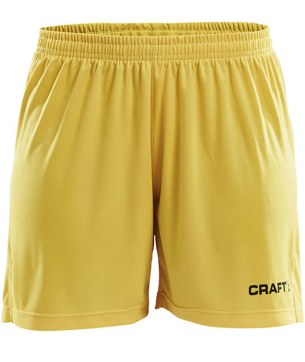 Craft Squad Go Damen Sportshorts, Gelb, Gelb, swatch