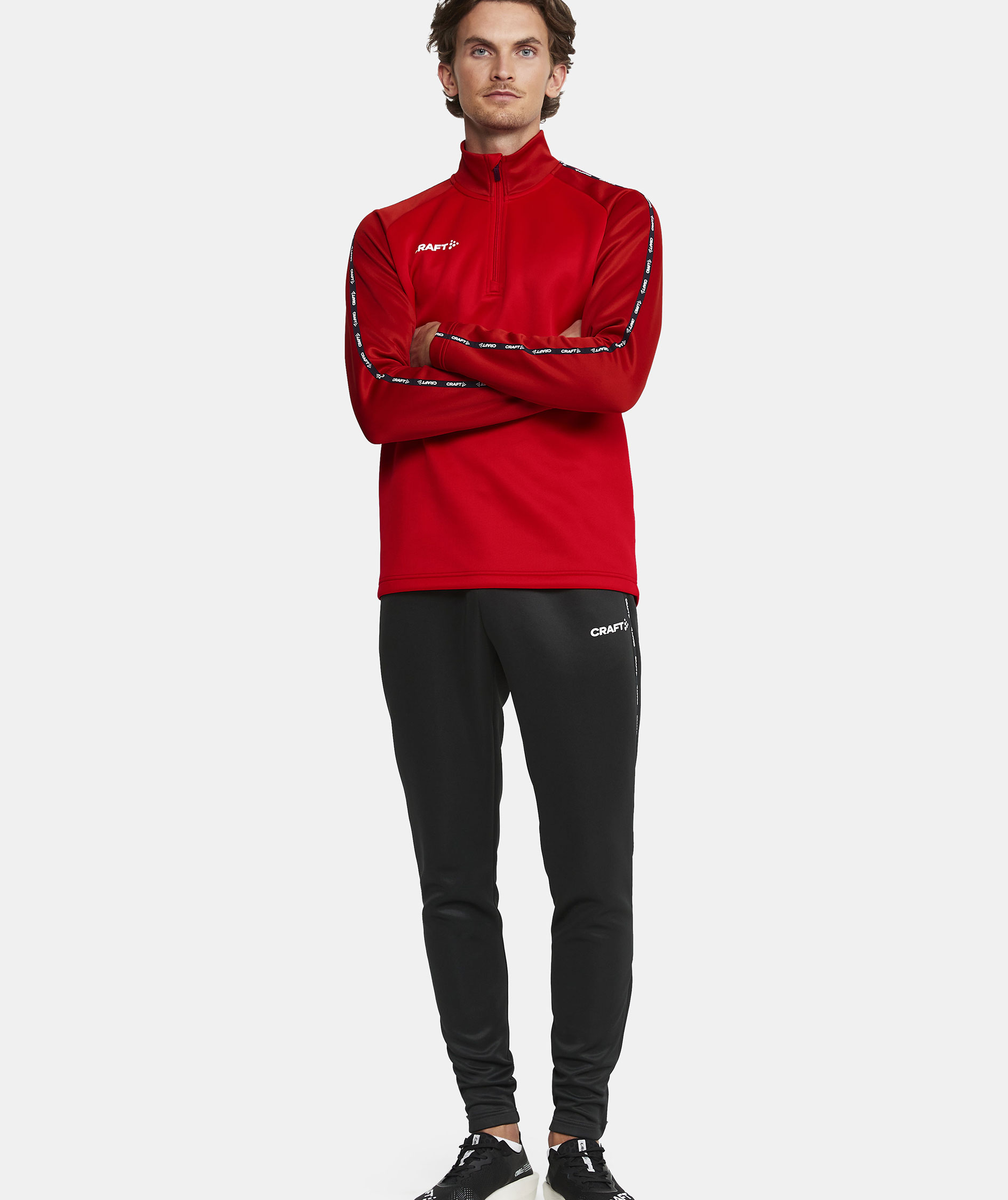 Craft Squad 2.0 halfzip tr&auml;ningstr&ouml;ja, Bright Red-Express