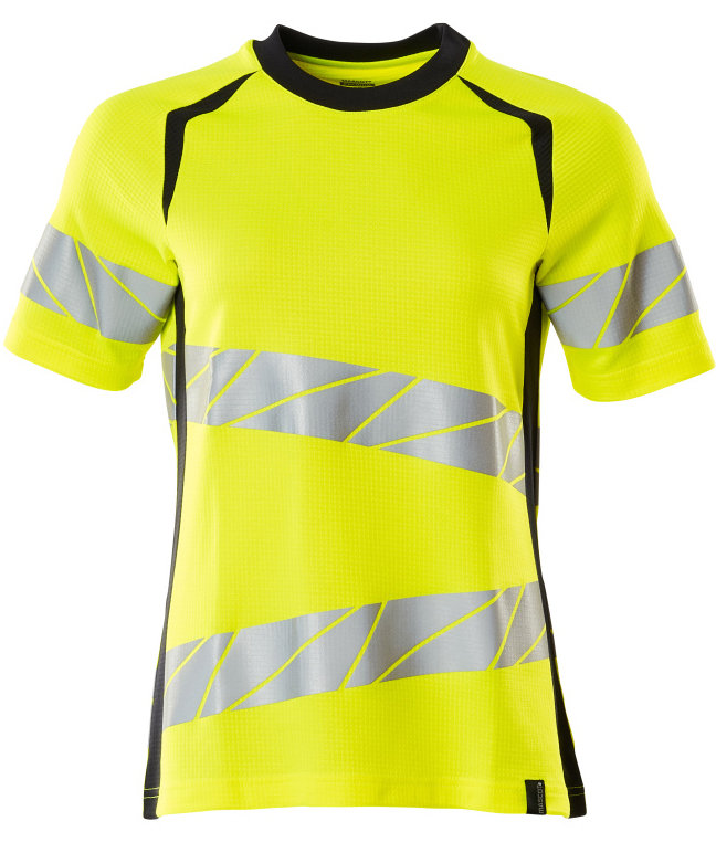 Mascot Accelerate Safe dame T-skjorte, Hi-Vis Gul/M&oslash;rk Marine, Hi-Vis Gul/M&oslash;rk Marine, swatch