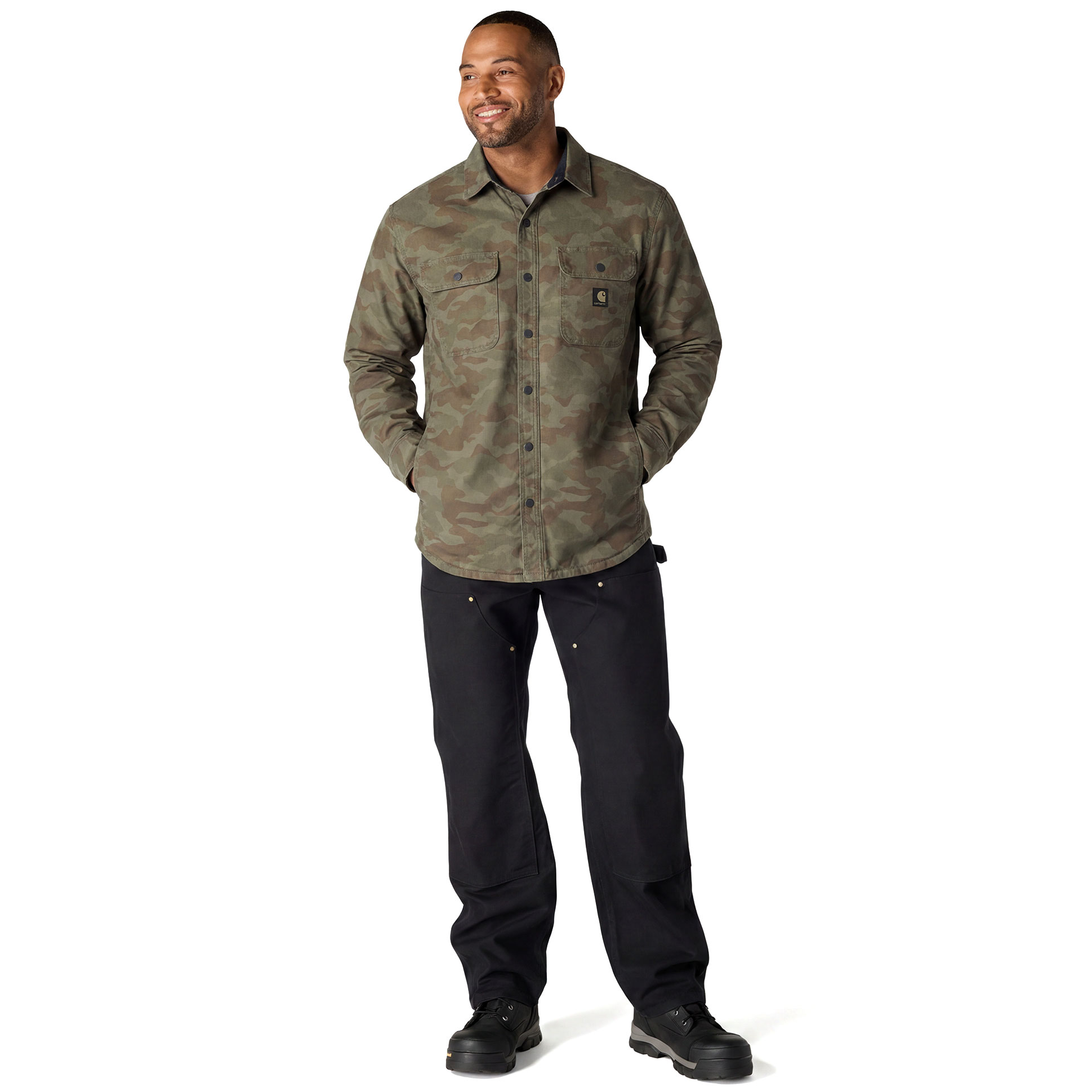 Carhartt skjortejakke, Army Green Camo, large image number 7