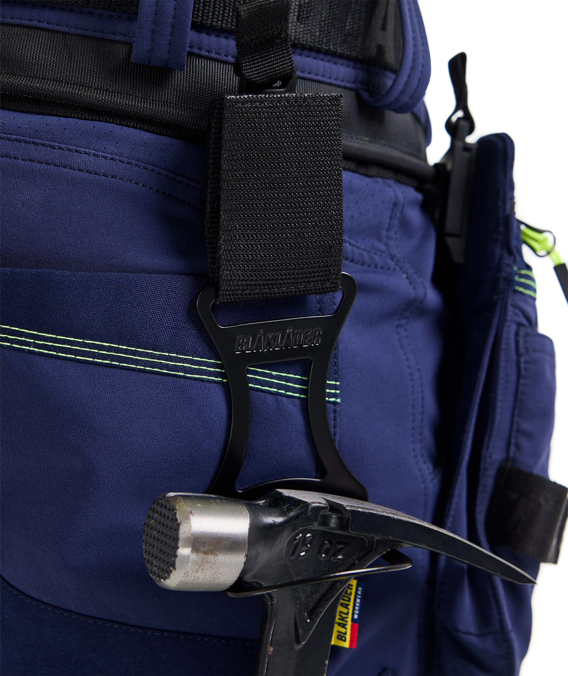 Bl&aring;kl&auml;der ToolRig&trade; craftsman trousers full stretch, Marine/Hi-Vis yellow, large image number 6