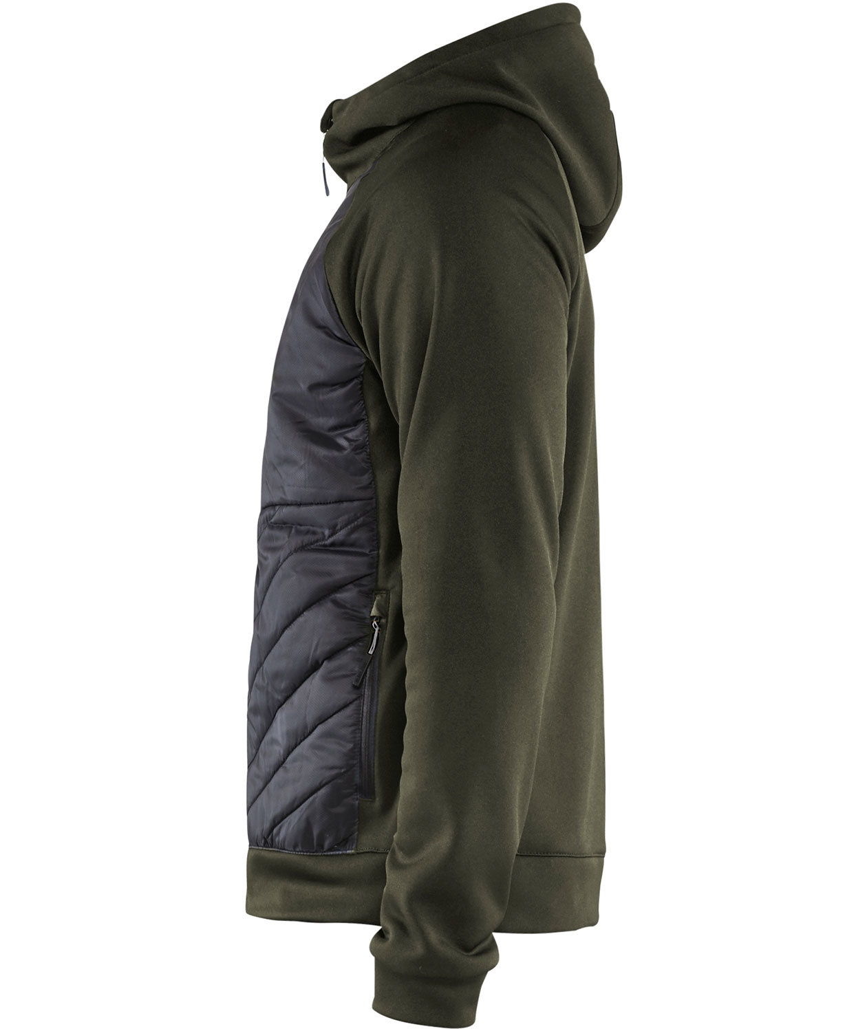 Bl&aring;kl&auml;der hybrid hoodie, Olive Green/Black, large image number 2