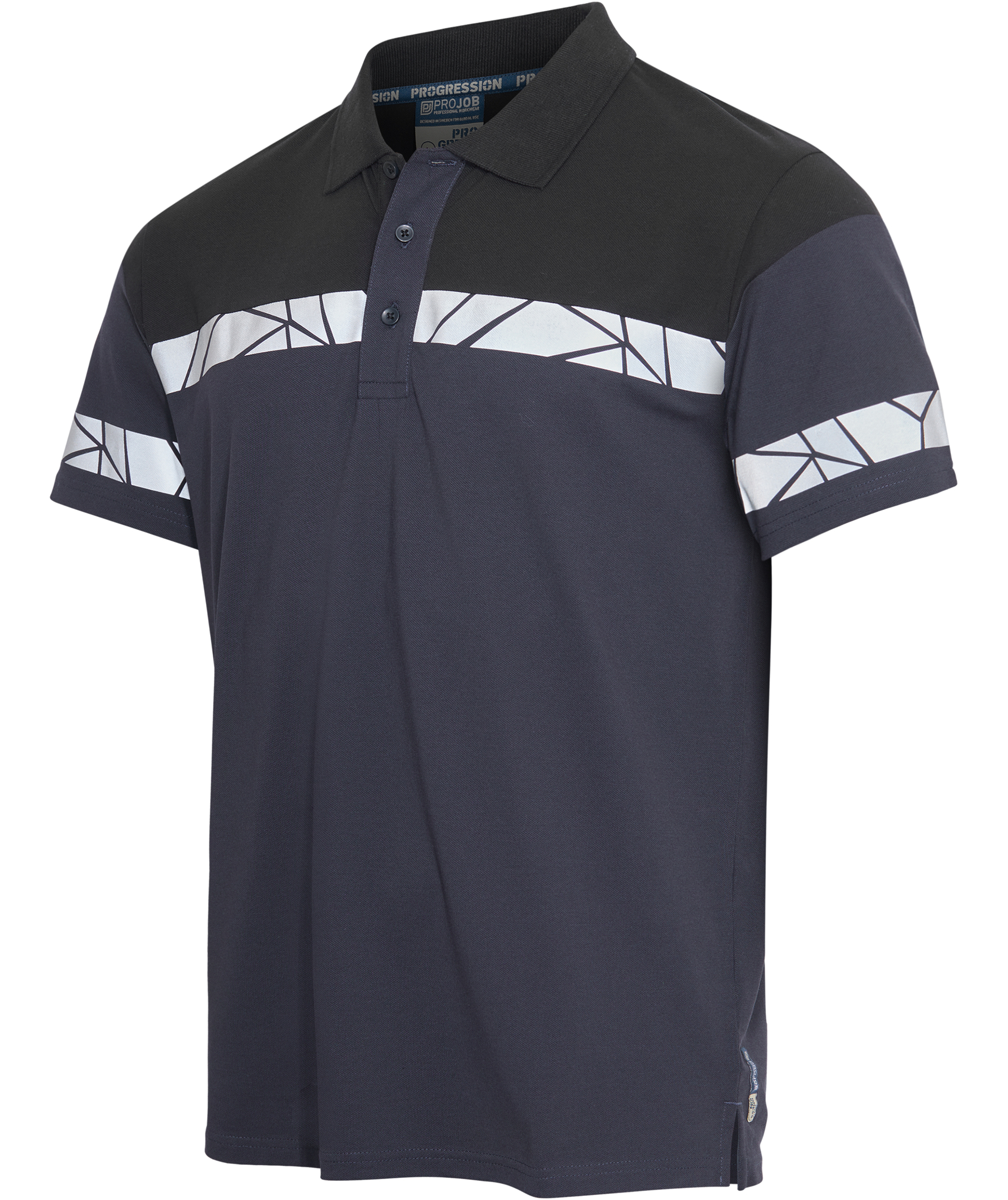 ProJob polo shirt 7003, Marine Blue/Black, large image number 5