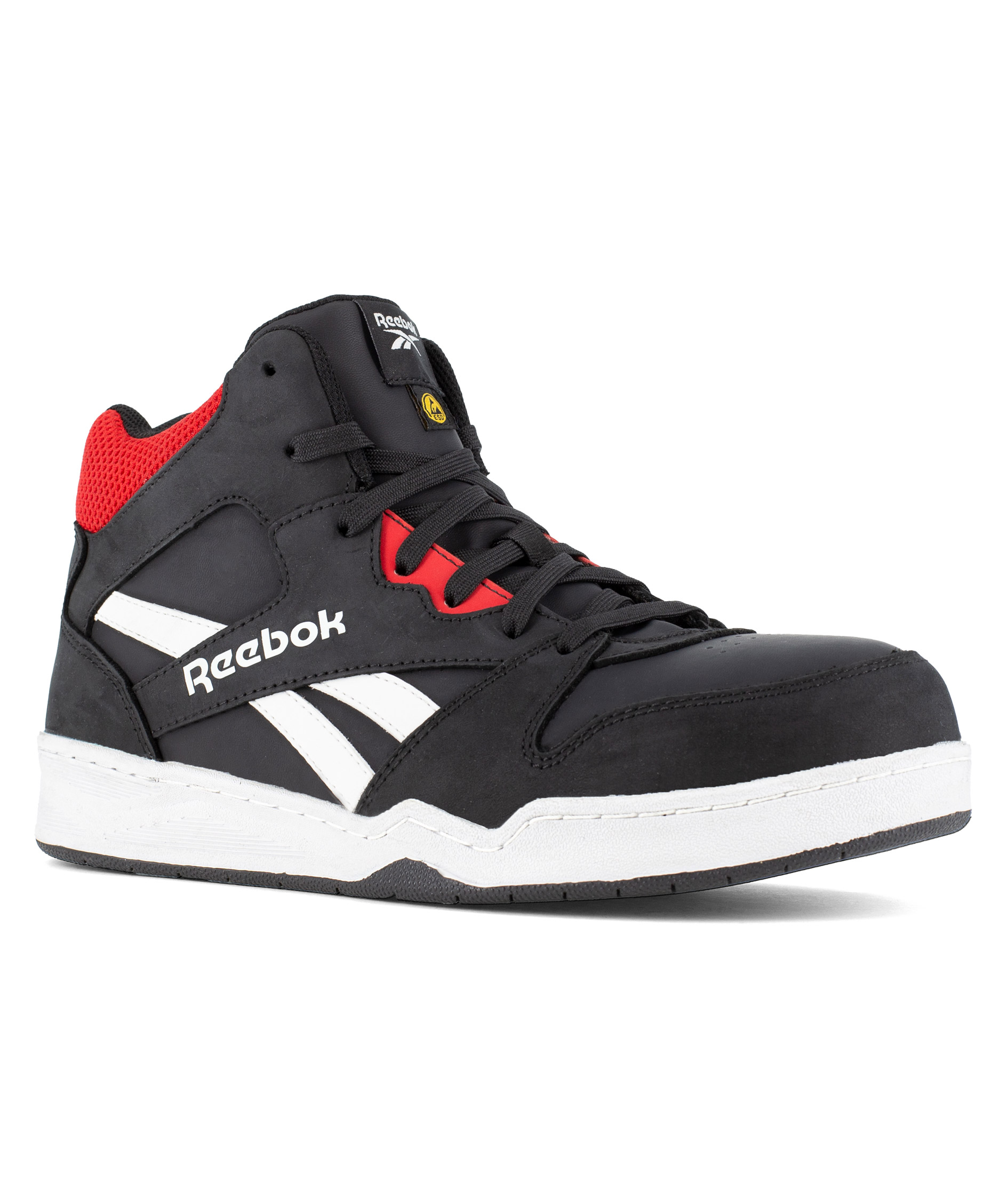 Reebok High Top Safety Sneaker S3, Svart/R&ouml;d, large image number 2