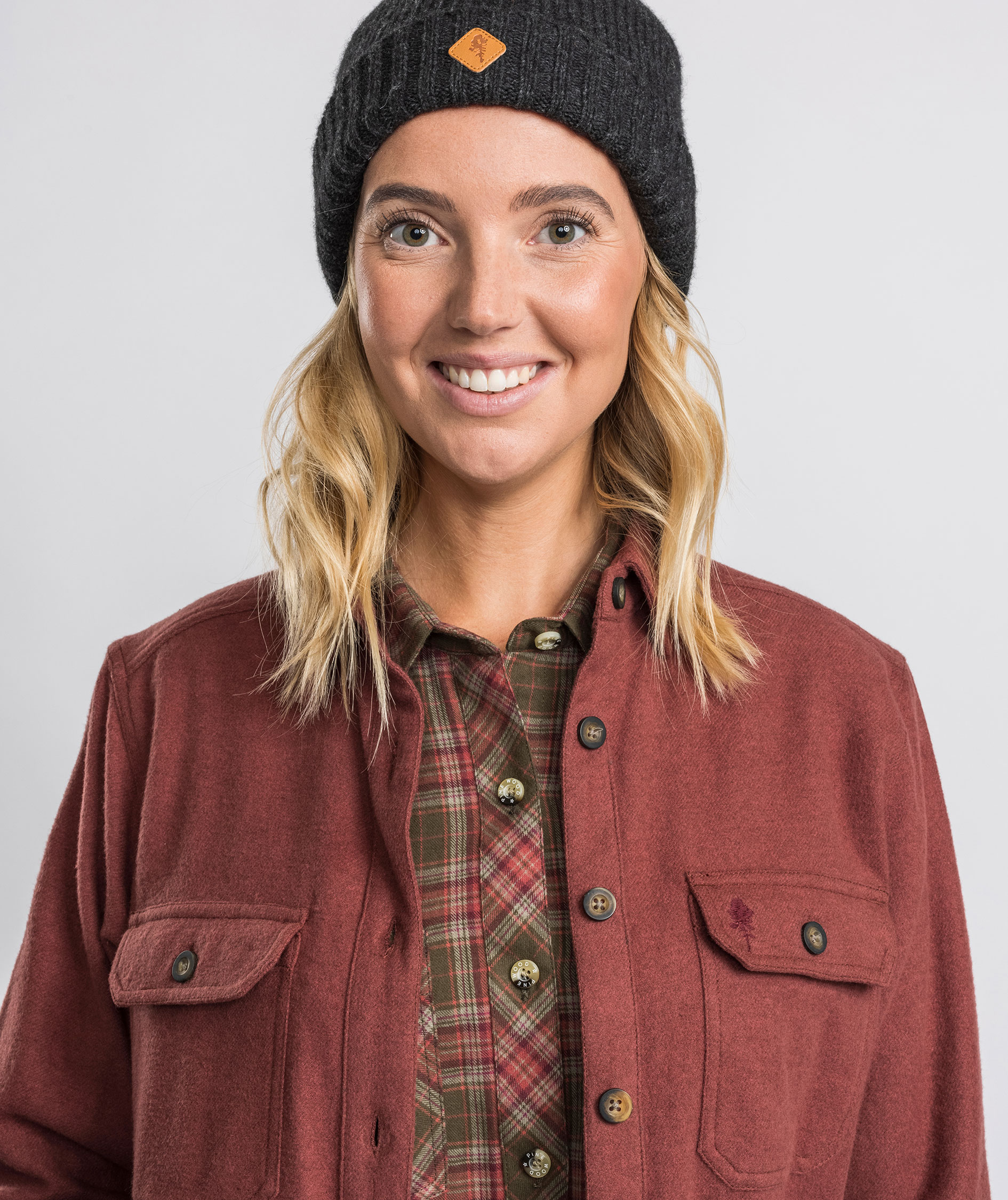 Pinewood V&auml;rnamo regular fit dame flannelskjorte, Rusty Pink Rosa Melange, large image number 3