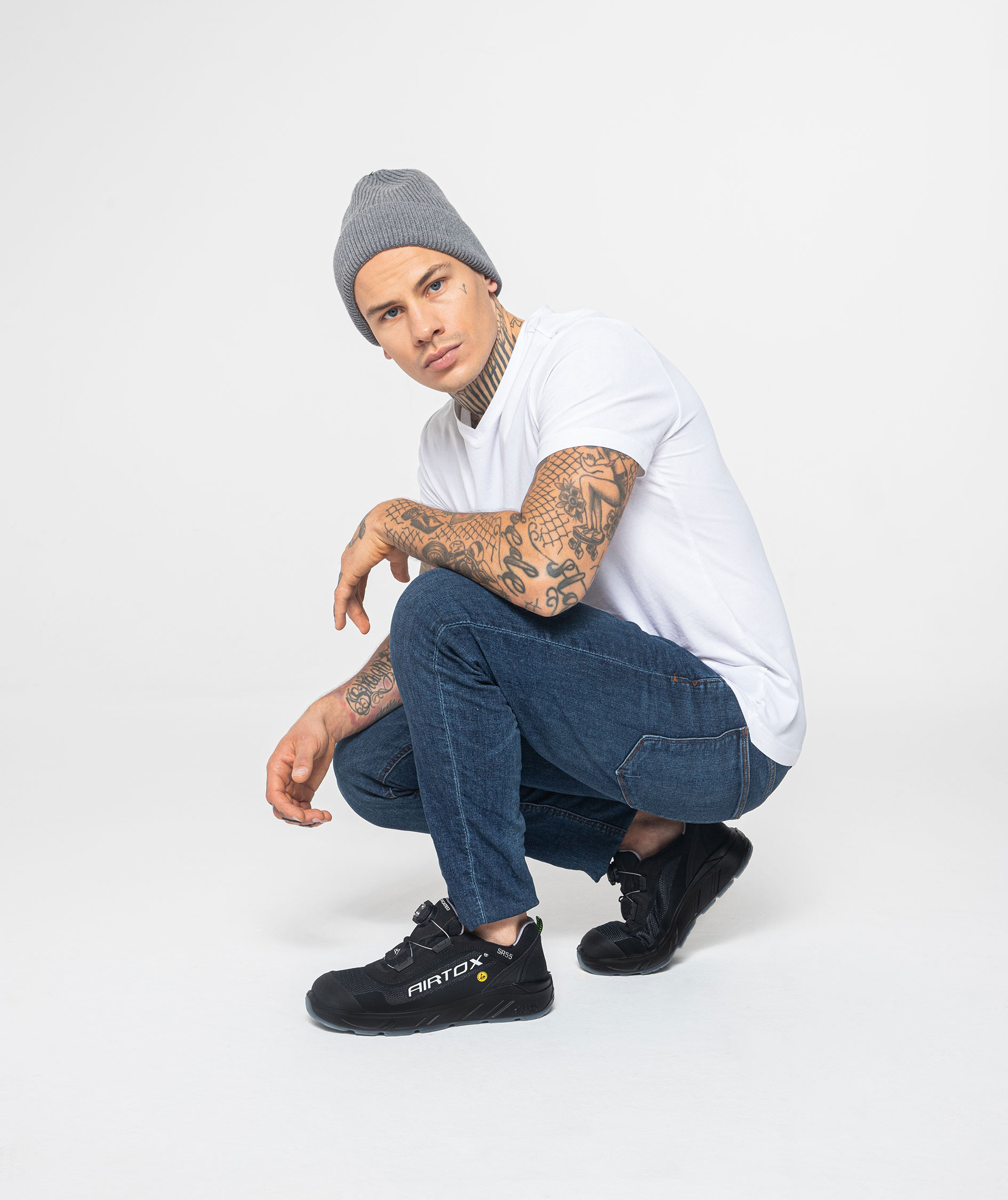 Airtox SR55 skyddsskor S1P, Svart, large image number 2