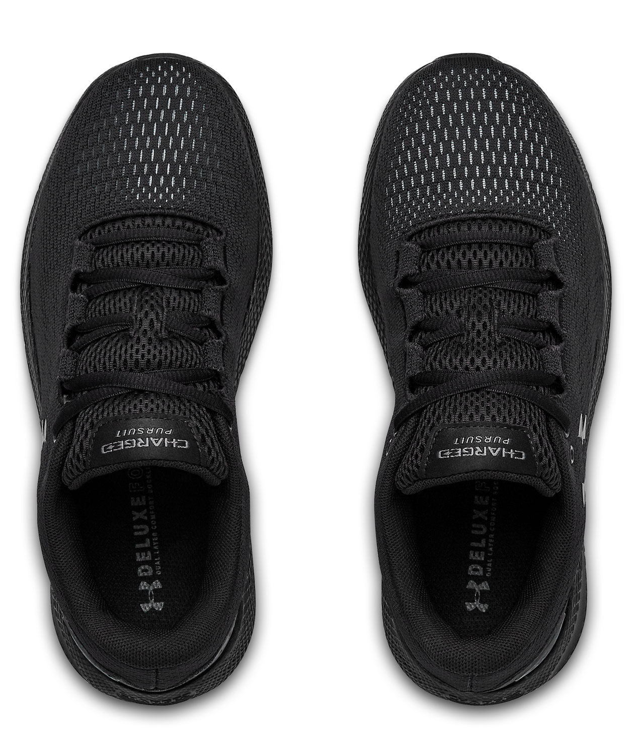 Under Armour Charged Pursuit women's running shoes, Black, large image number 3