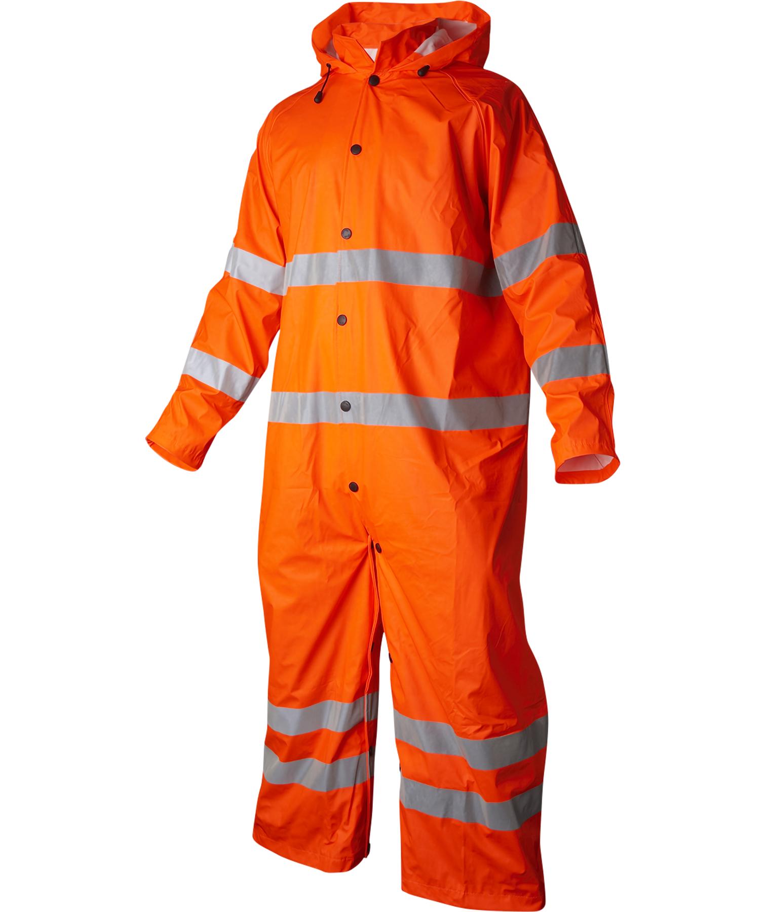 Top Swede raincoat/rain coveralls 9095, Hi-vis Orange