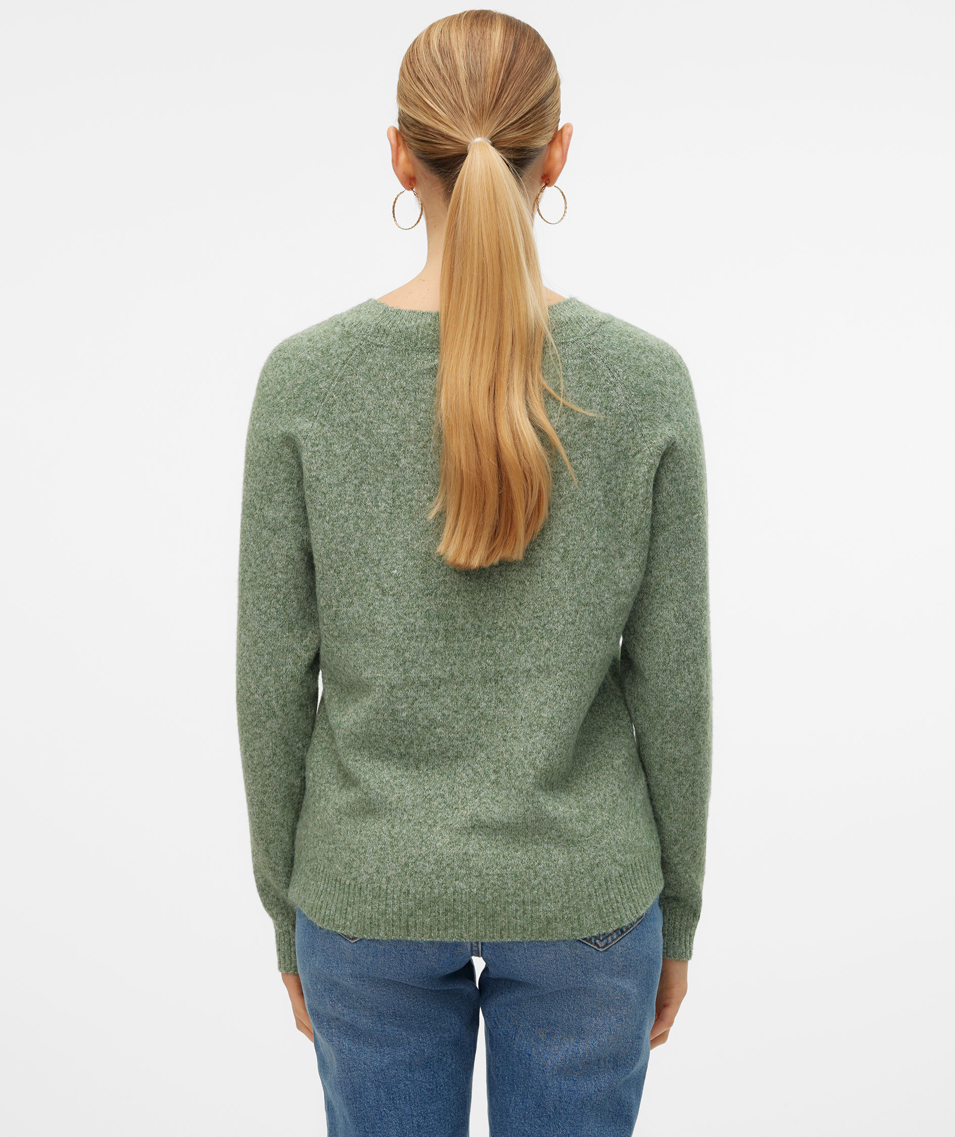 Vero Moda VMDOFFY dame striktr&oslash;je, Laurel Wreath Melange, large image number 3