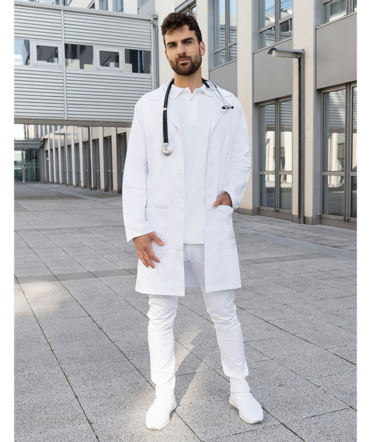 Karlowsky arbetsrock, Vit