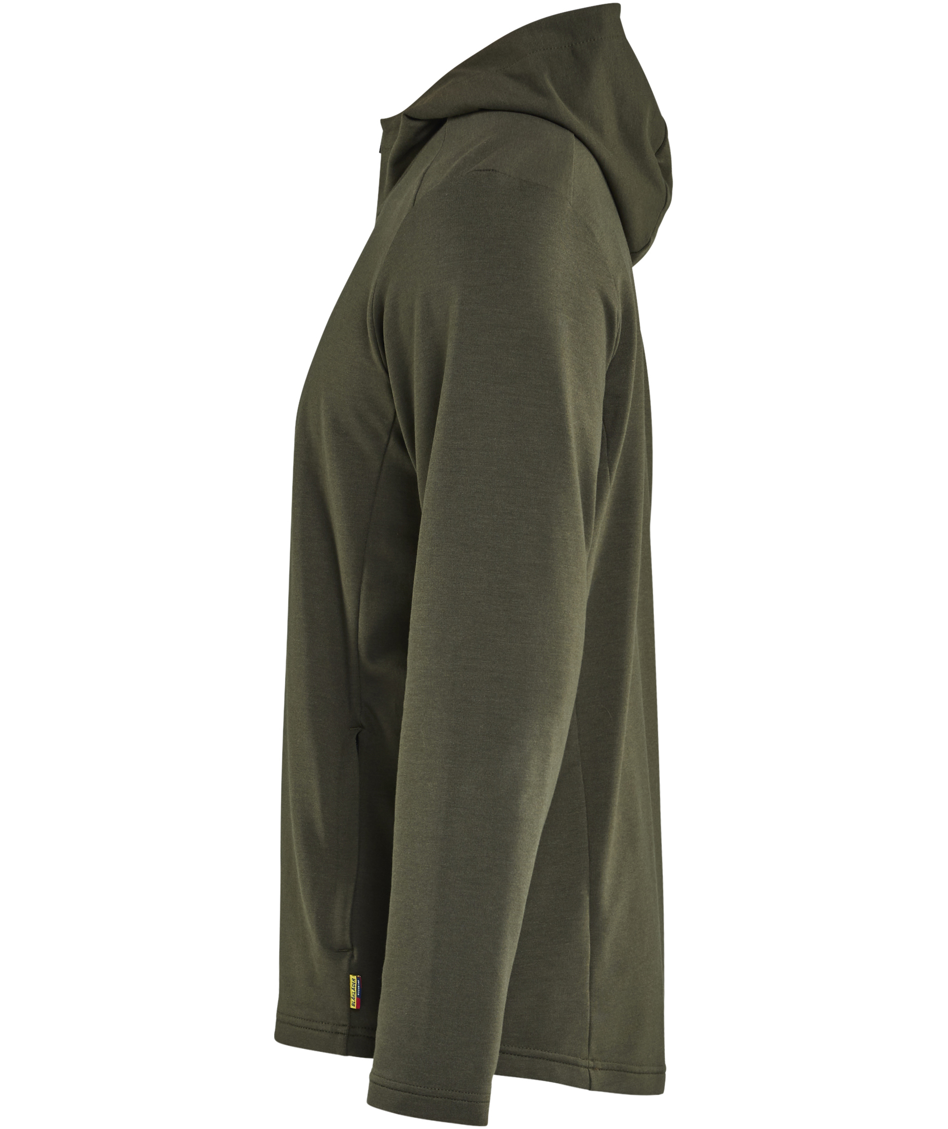 Bl&aring;kl&auml;der half zip hettegenser, Skogsgr&oslash;nn, large image number 3